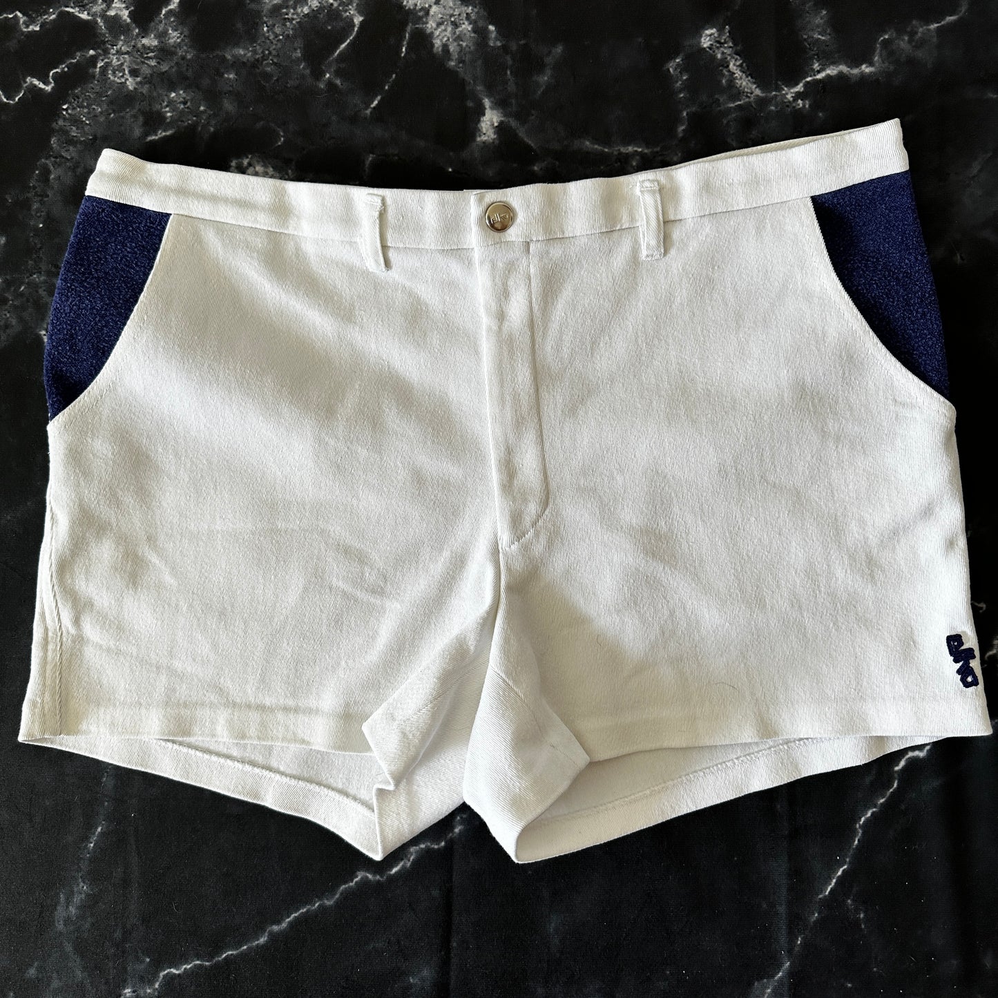 Elho Vintage 80s Tennis Shorts - White - 40 / L - Made in West Germany