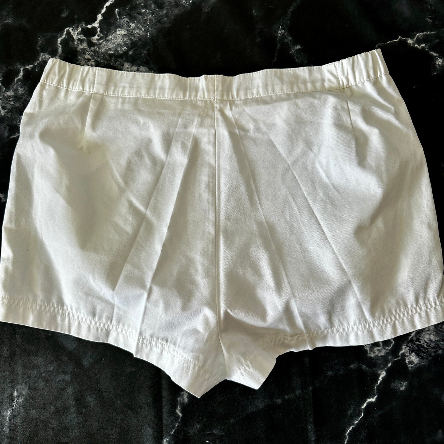 Dunlop Vintage 80s Tennis Shorts - White - M