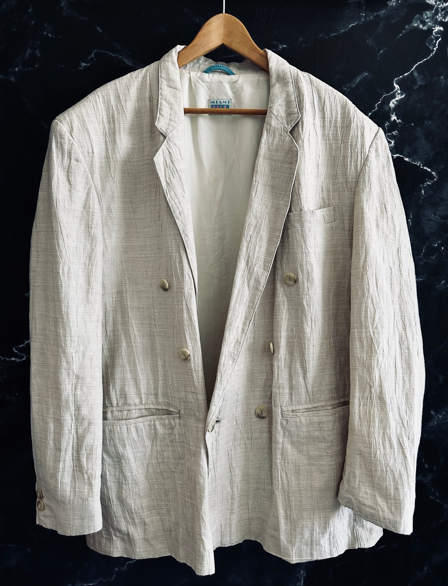 Miami Vice Licensed 80s Vintage Linen Sportscoat - L