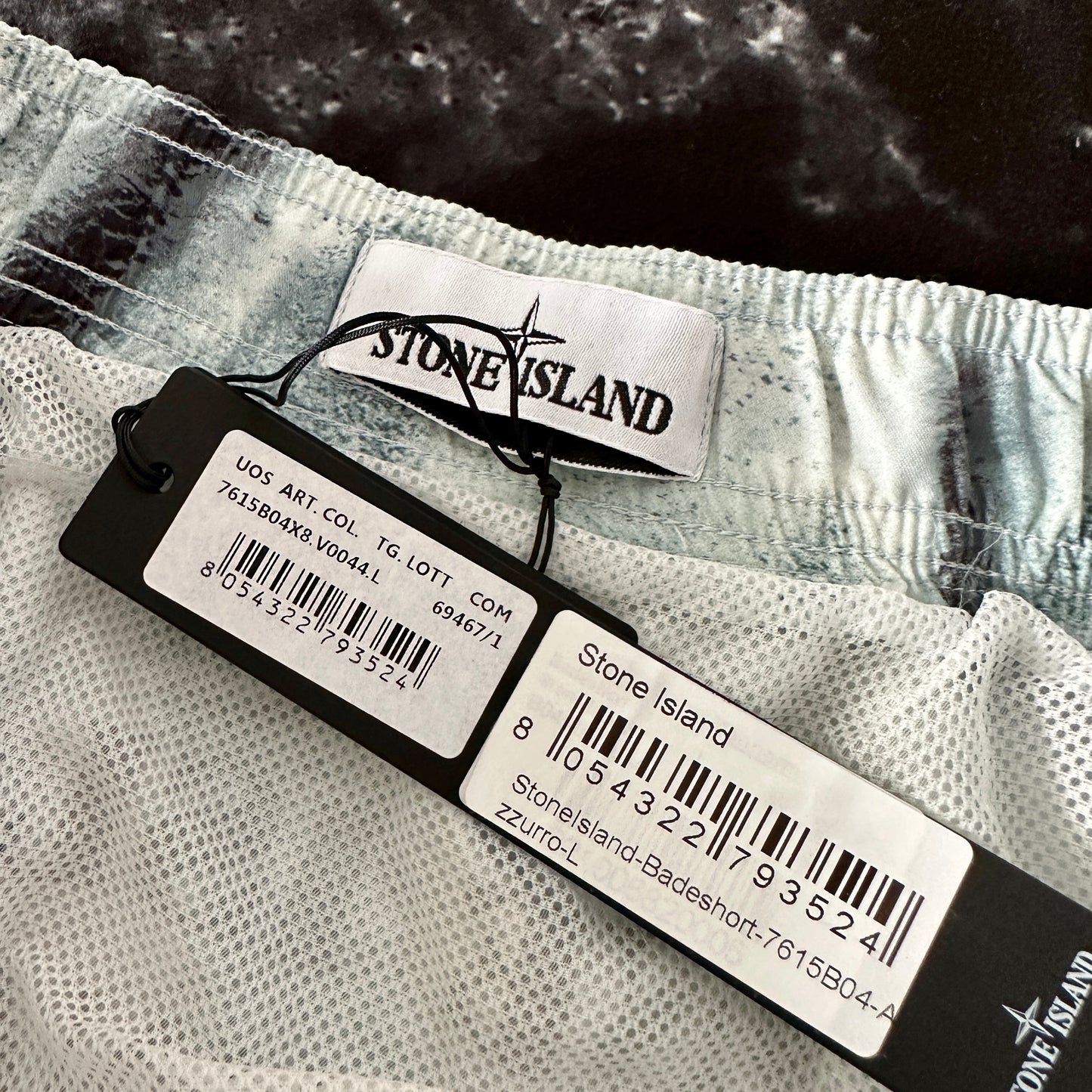 Stone Island Marina Reef Camo Swim Shorts 2022 - M - Made in Italy