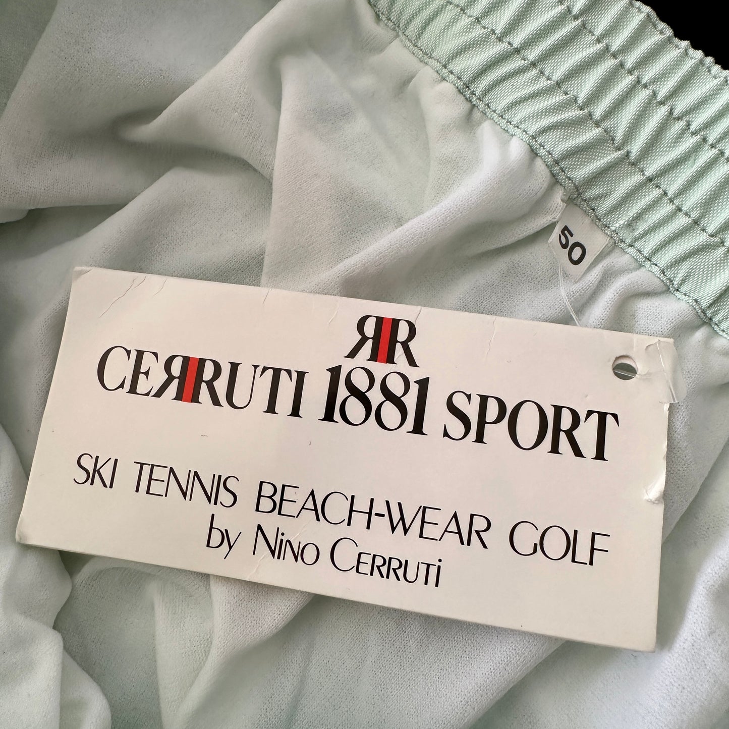 Cerrutti Sport 80s Tennis Beachwear Shorts - 50 / M - Made in Italy - BNWT