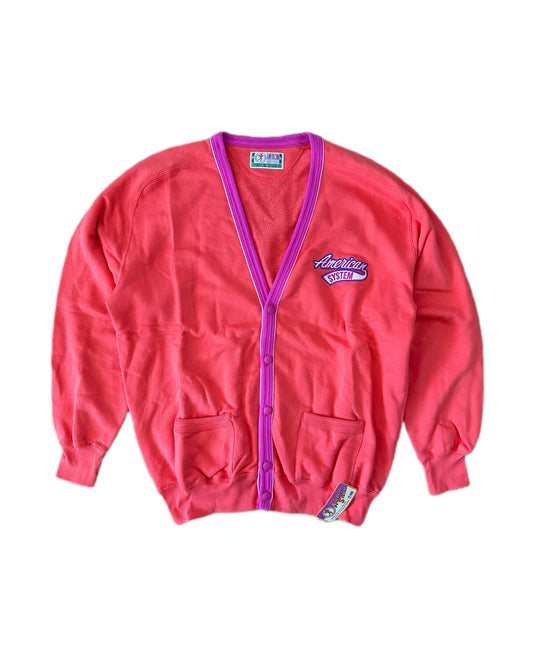American System 1986 Vintage College Cardigan - M - Made in Italy