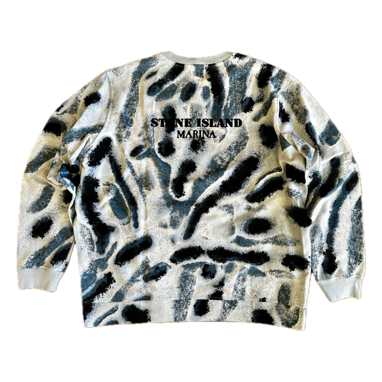 Stone Island Marina 2022 Cotton Fleece Reef Camo Sweatshirt - XXL - Made in Italy