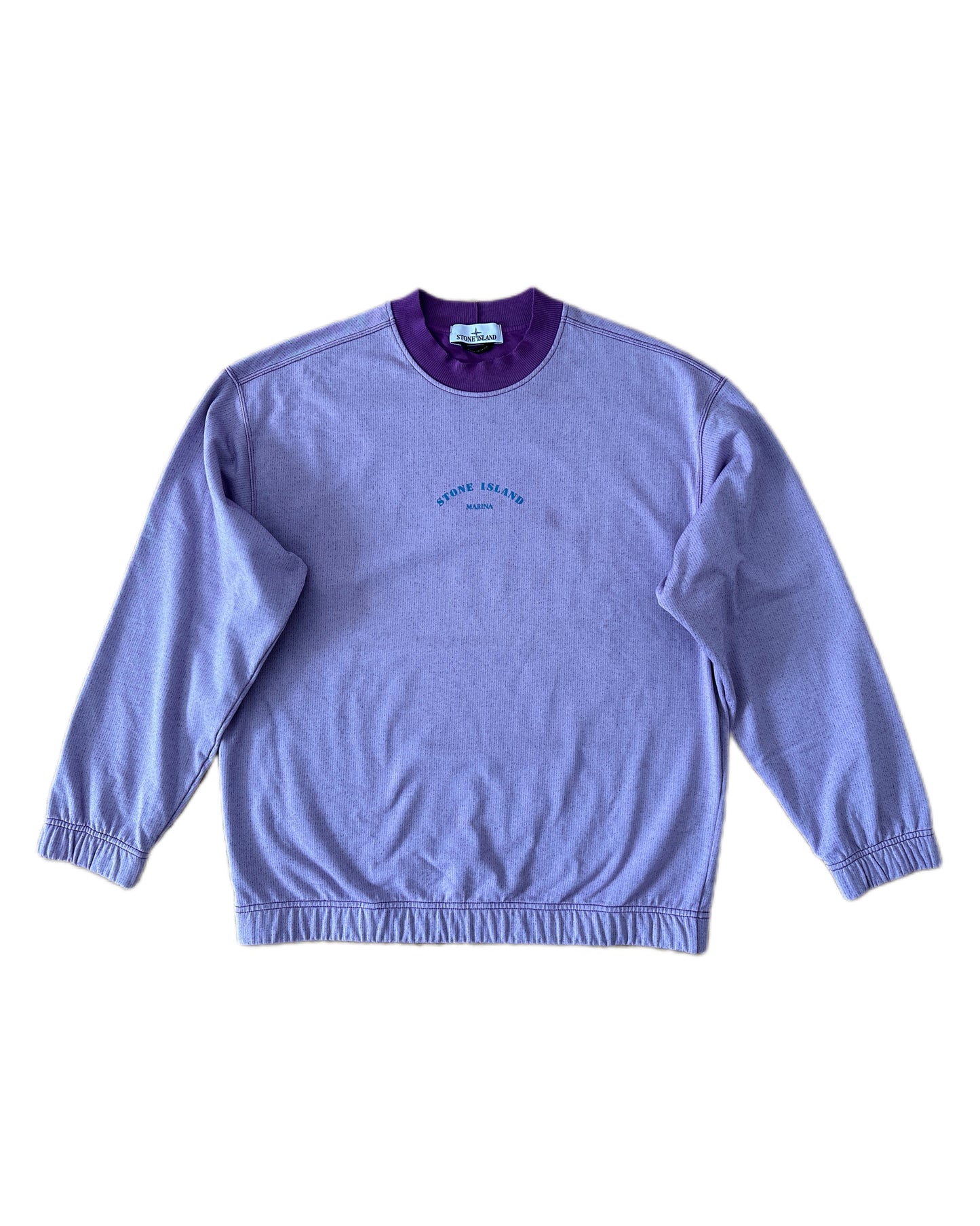 Stone Island Marina 2023 Terry Fleece Reflective Logo Sweatshirt - M - Made in Italy 