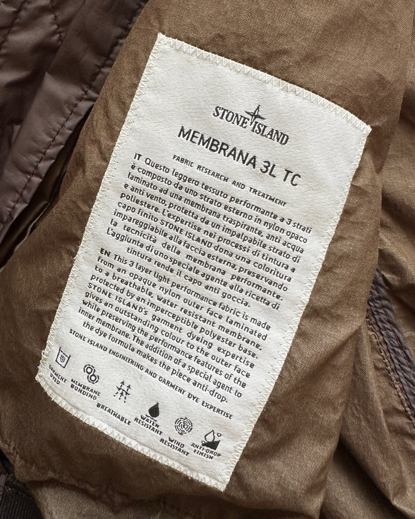 Stone Island 2015 Membrana 3L TC Jacket -  L