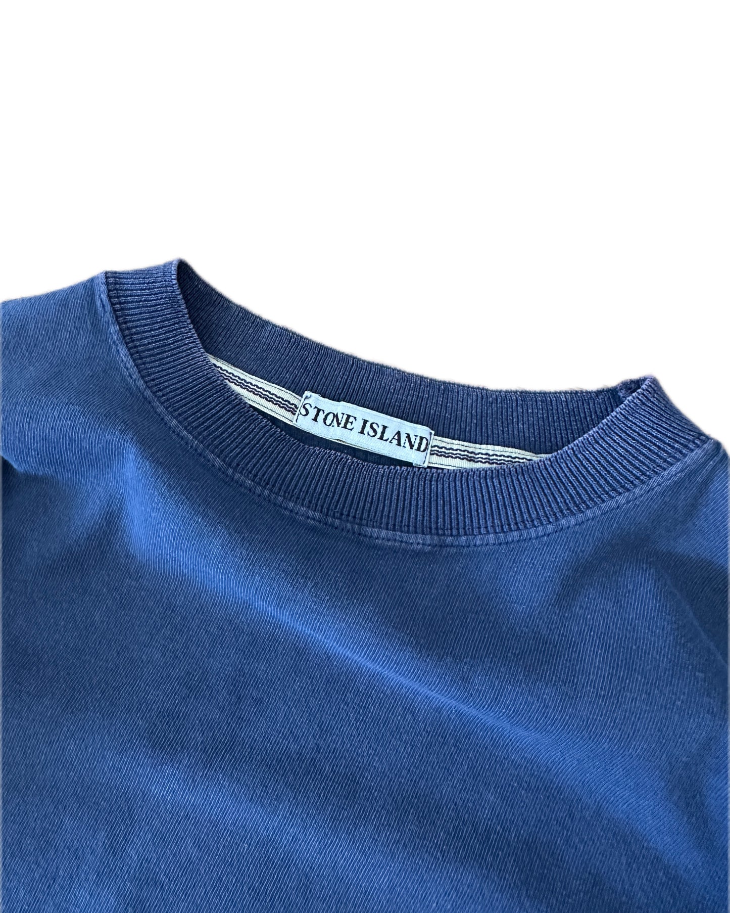 Stone Island 1987 Vintage Navy Cotton T-Shirt - XXL - Made in Italy