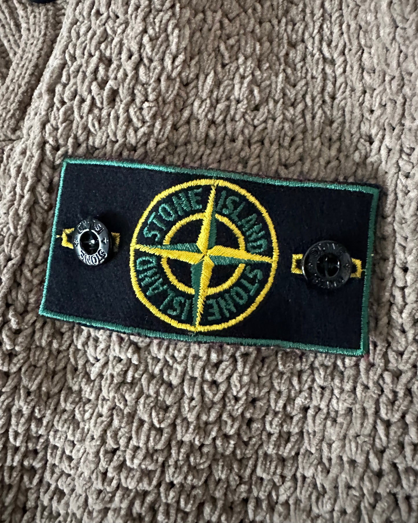 Stone Island 1997 Vintage Cotton Knit Troyer - L - Made in Italy