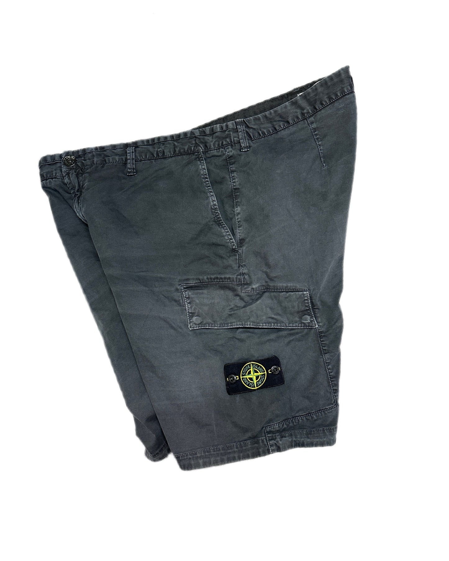 Stone Island 2022 Type SL Old-Treatment Cargo Shorts - W40
