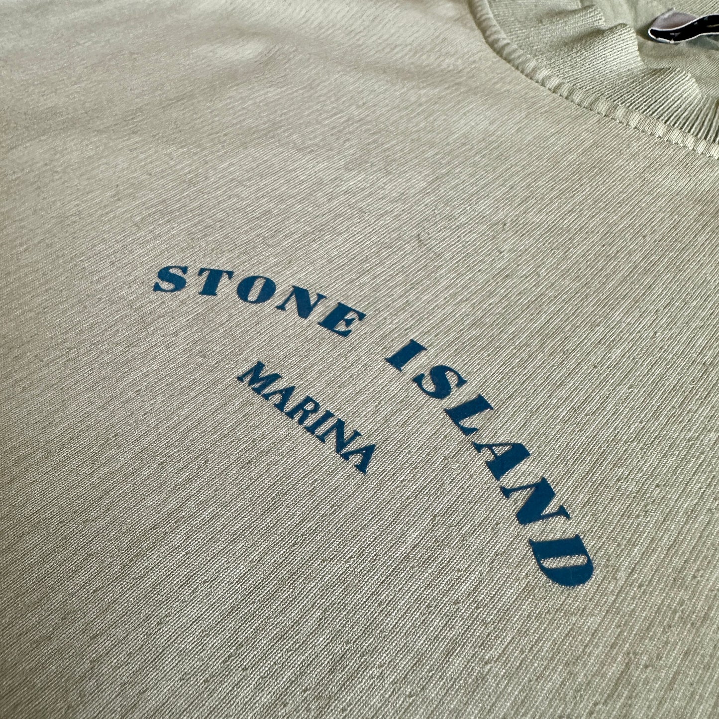 Stone Island Marina 2023 Terry Fleece Reflective Logo Sweatshirt - XXL - Made in Italy 