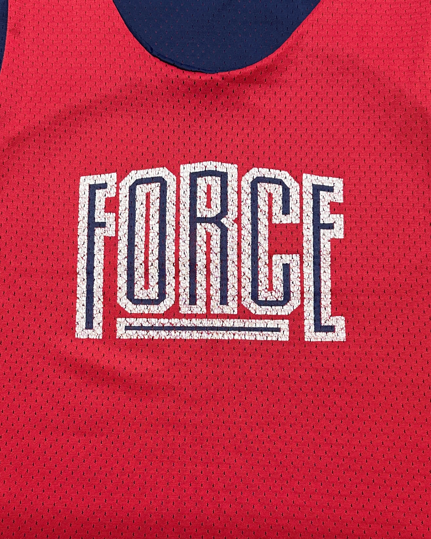 Nike Force 1990 Vintage Red/Navy Reversible Mesh Jersey - M - Made in USA