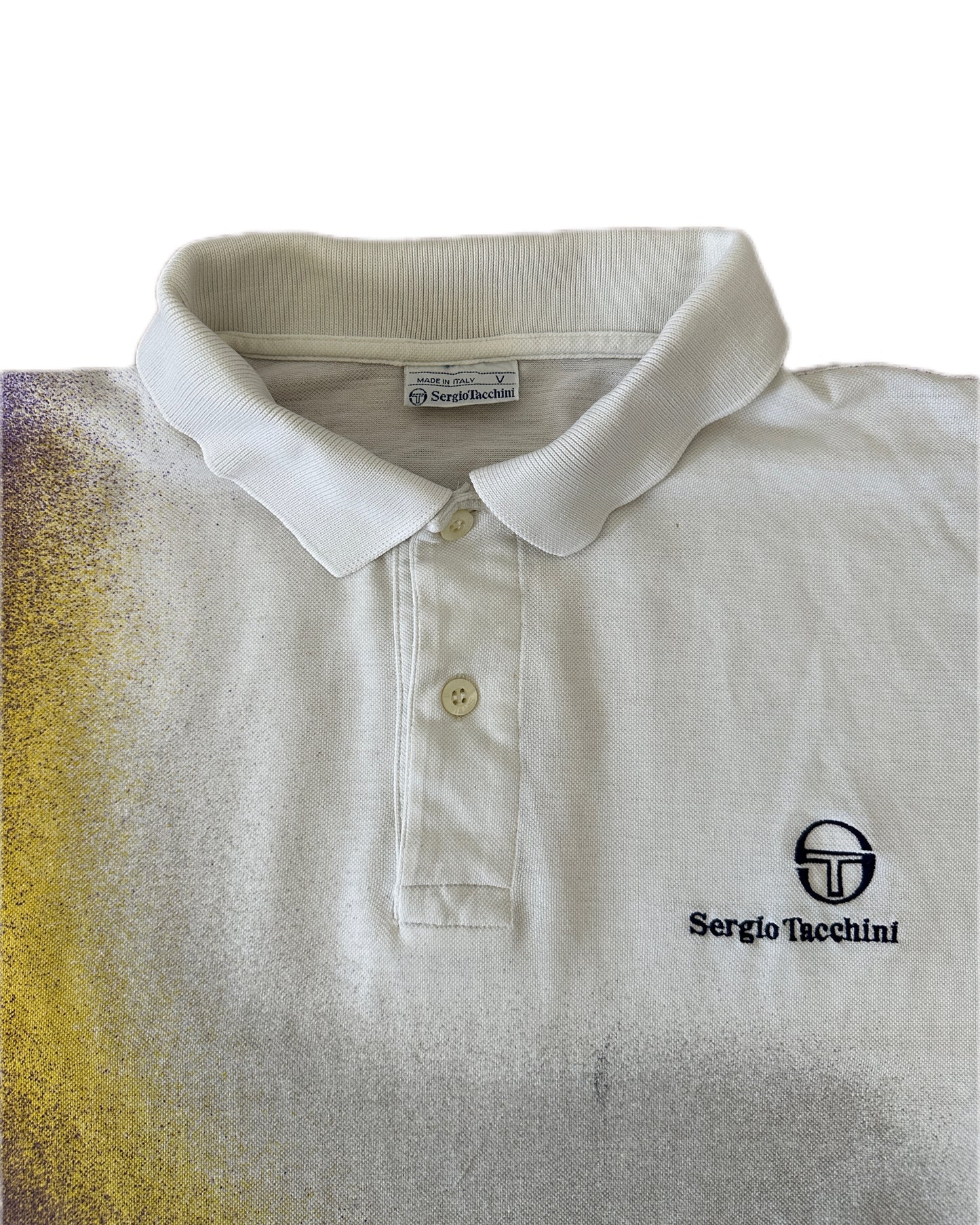 Sergio Tacchini 1989 Polo Shirt - V / L - Made in Italy