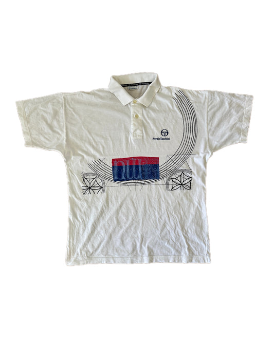 Sergio Tacchini 1992 NW Red Polo Shirt - V / M