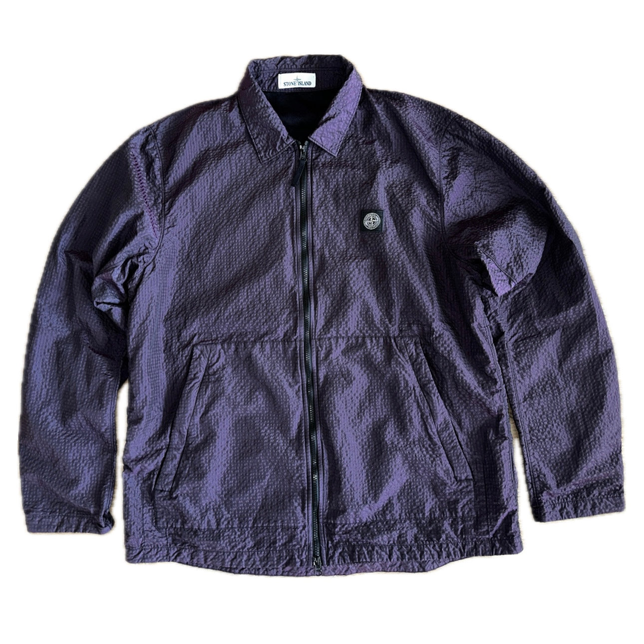 Stone Island 2020 Poly Colour Frame Overshirt Jacket Purple - XXL