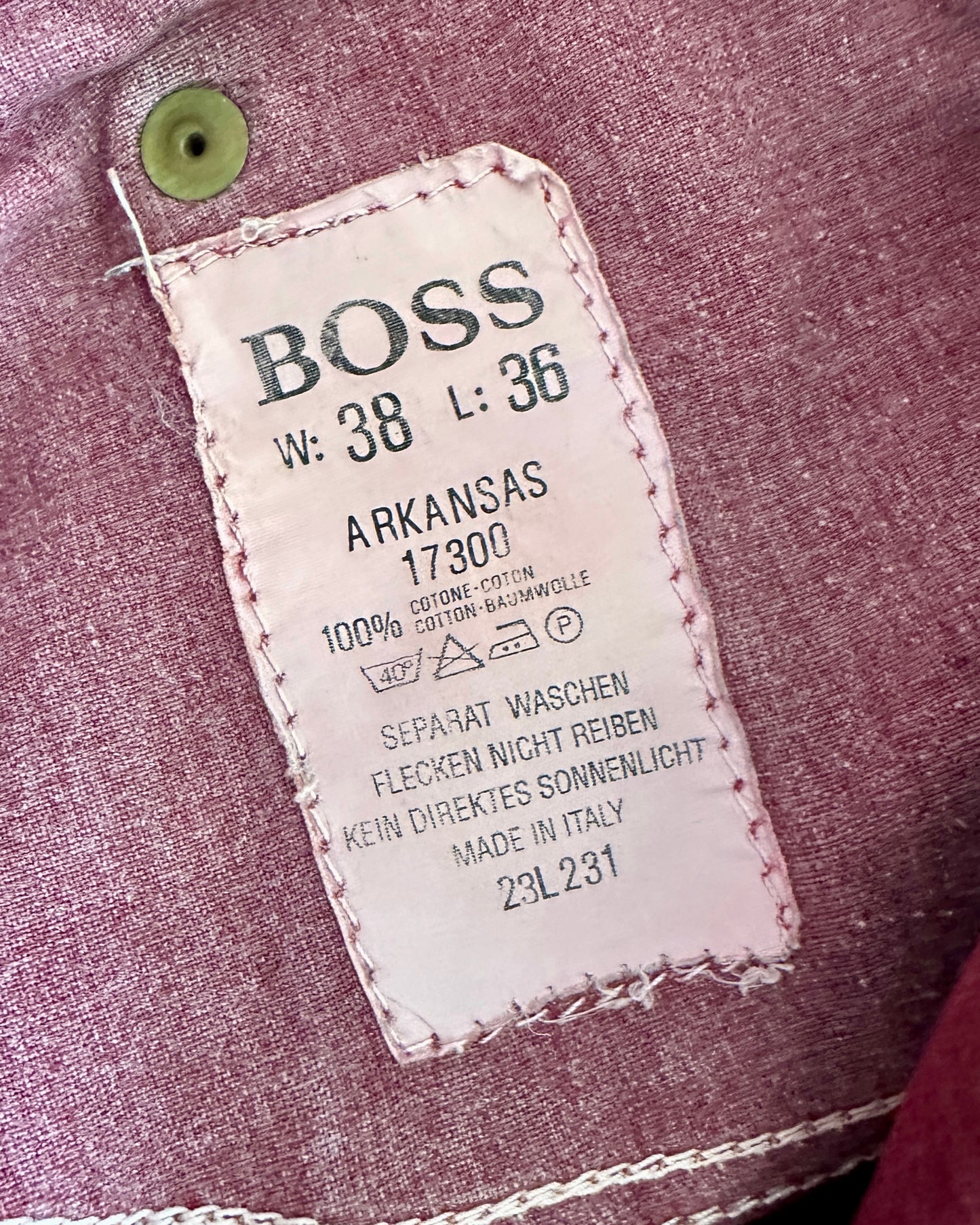 Boss Vintage 80s Arkansas Jeans - 38/36 - Made in Italy