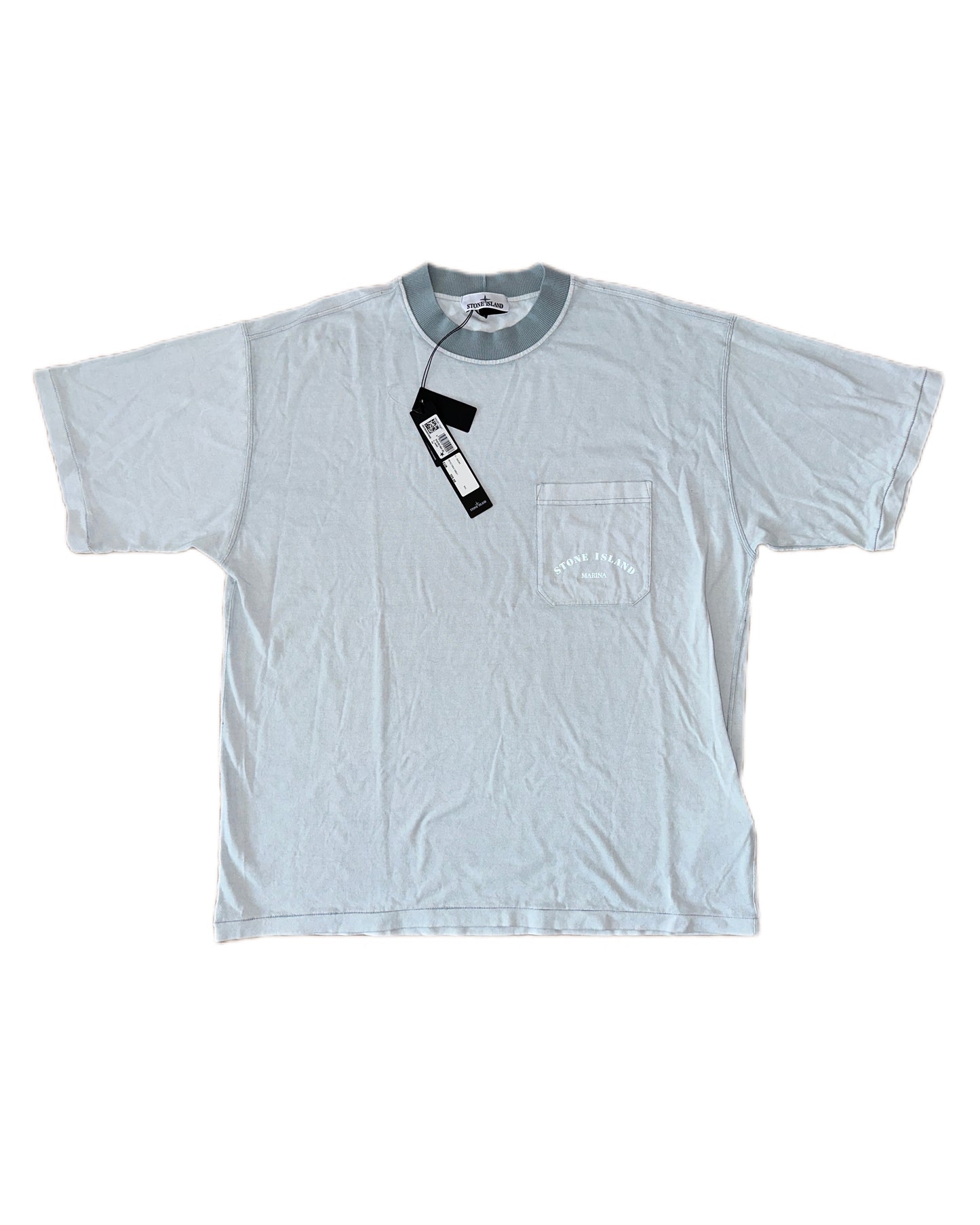 Stone Island Marina 2023 Reflective Print Logo T-Shirt BNWT - XXL - Made in Italy