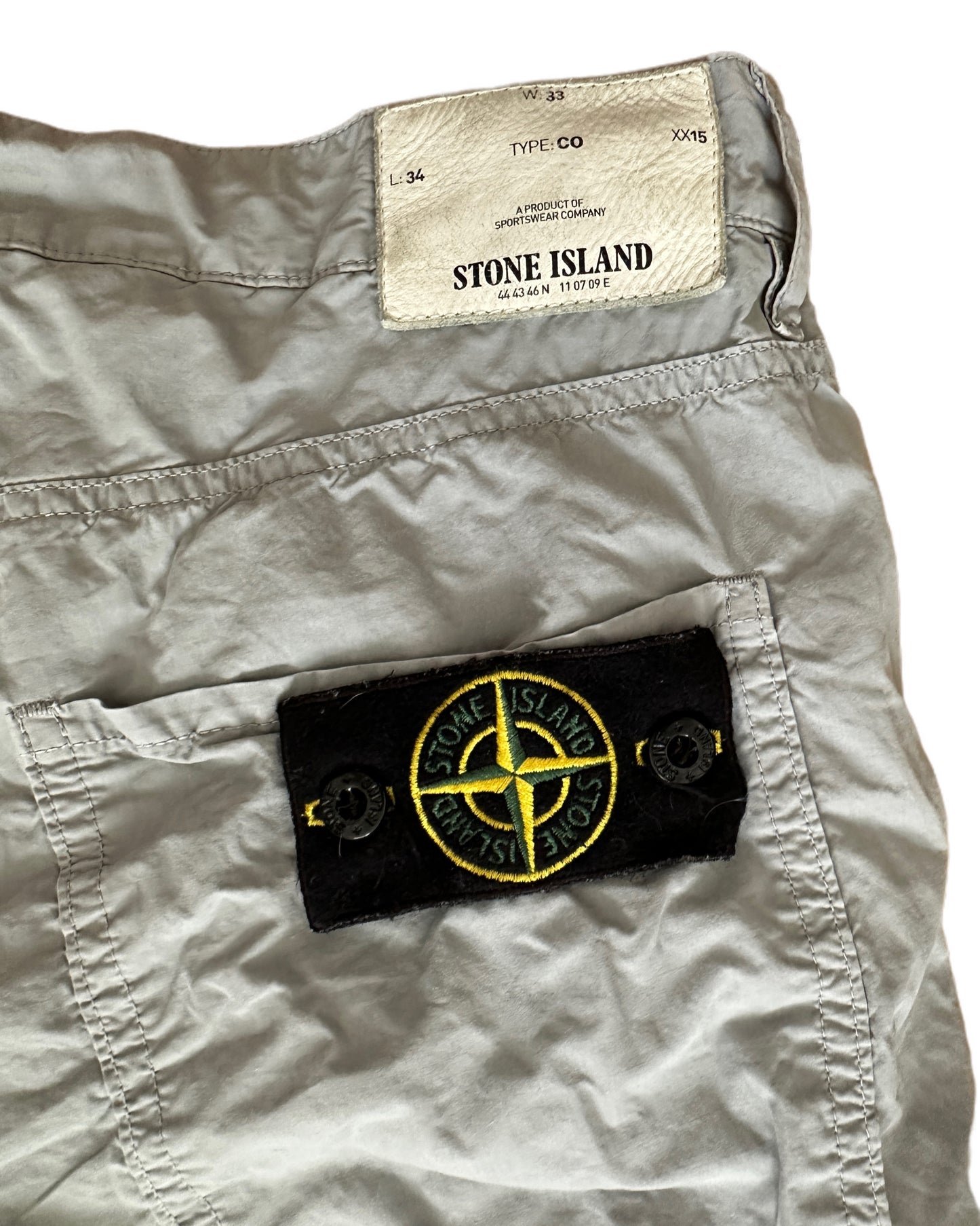 Stone Island 2010 Type CO Light Cotton Badge Trousers - W33 L34