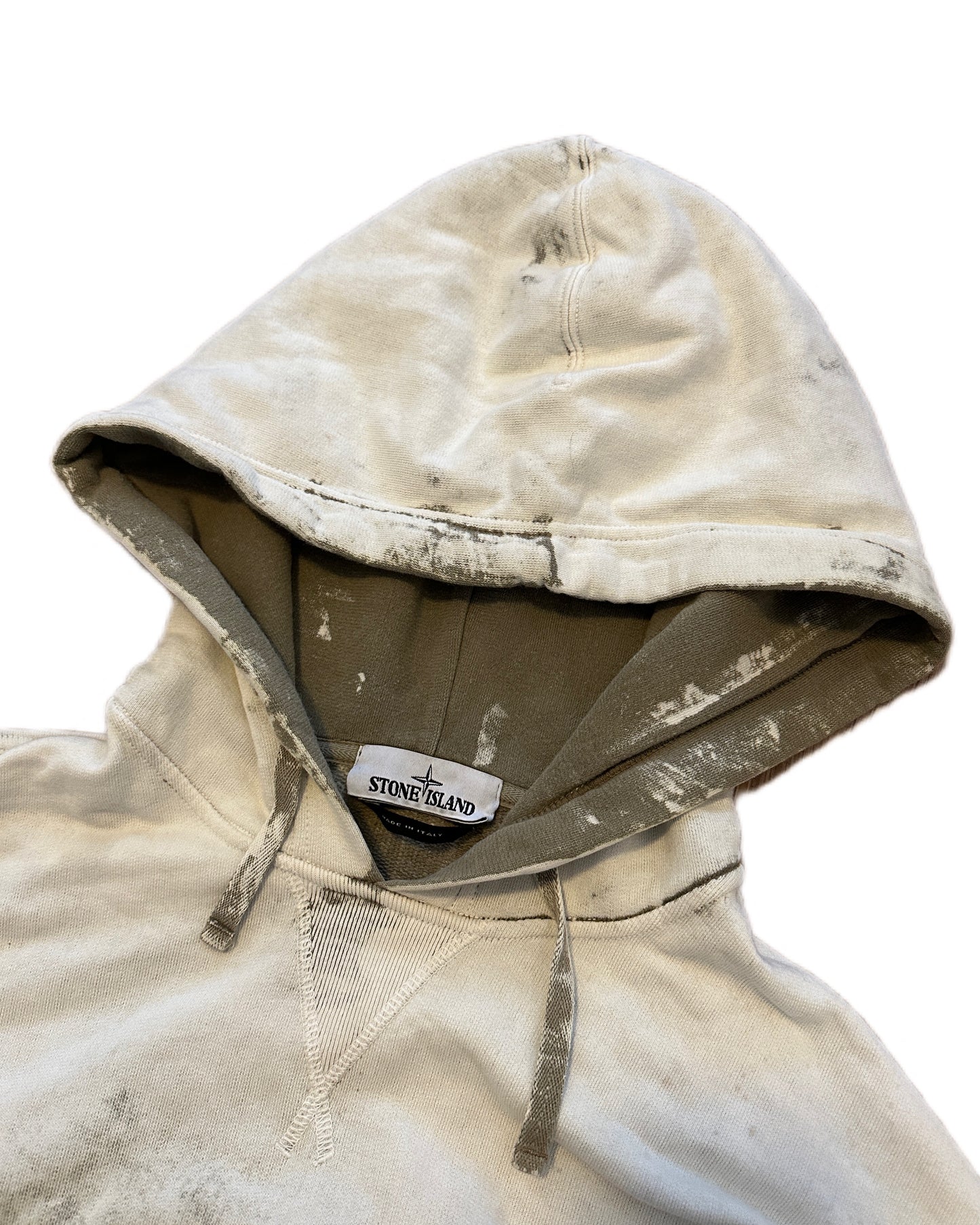 Stone Island 2017 Hand Corrosion Hooded Sweatshirt - XXL - Made in Italy
