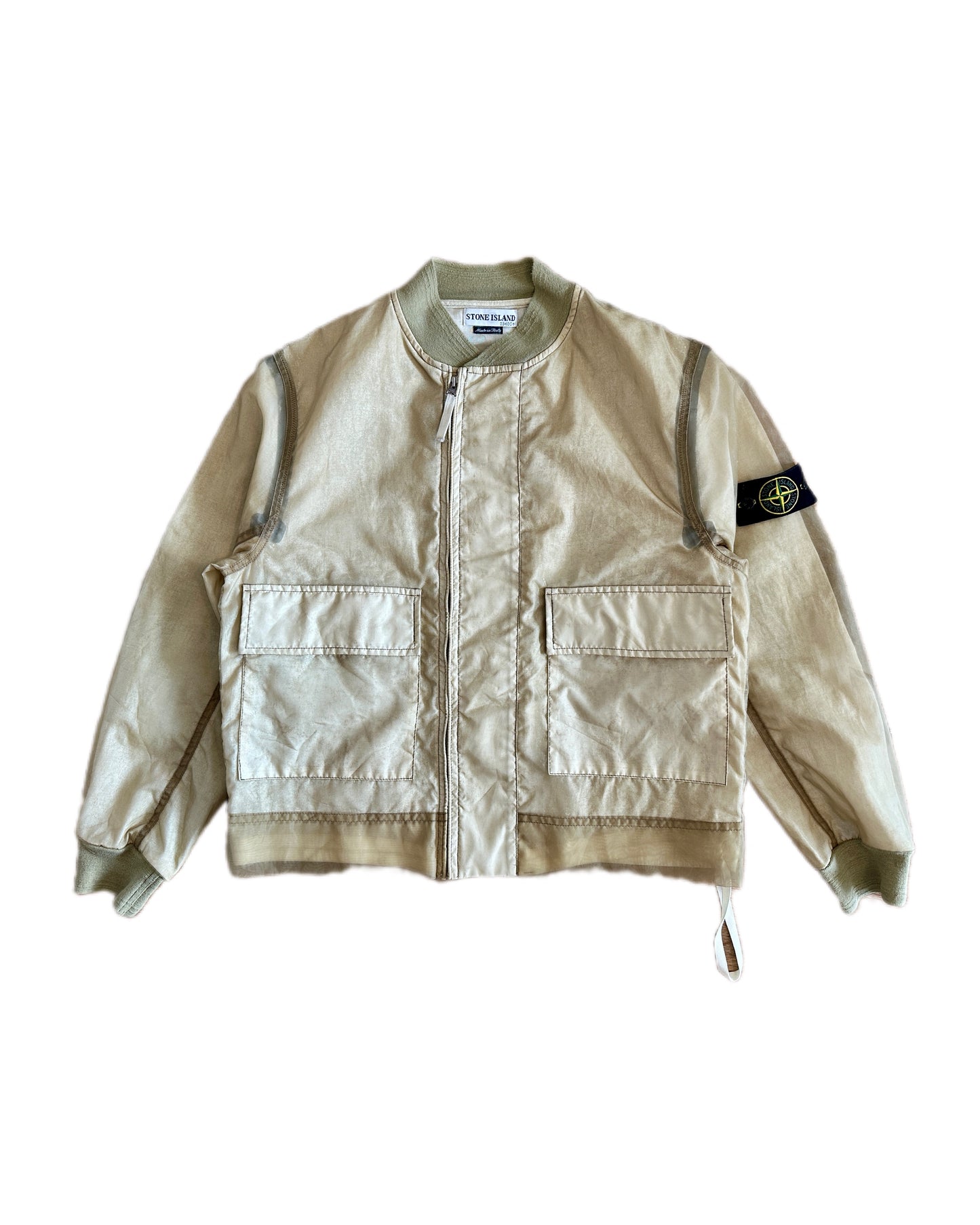 Stone Island 2001 Archivio Monofilament Bomber Jacket  - L - Made in Italy