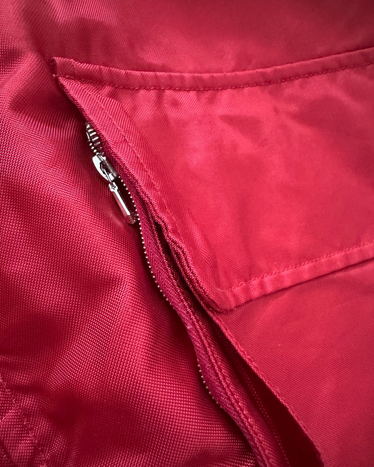 Stone Island 1993 Vintage Formula Steel Red Flight Jacket - XL - Made in Italy