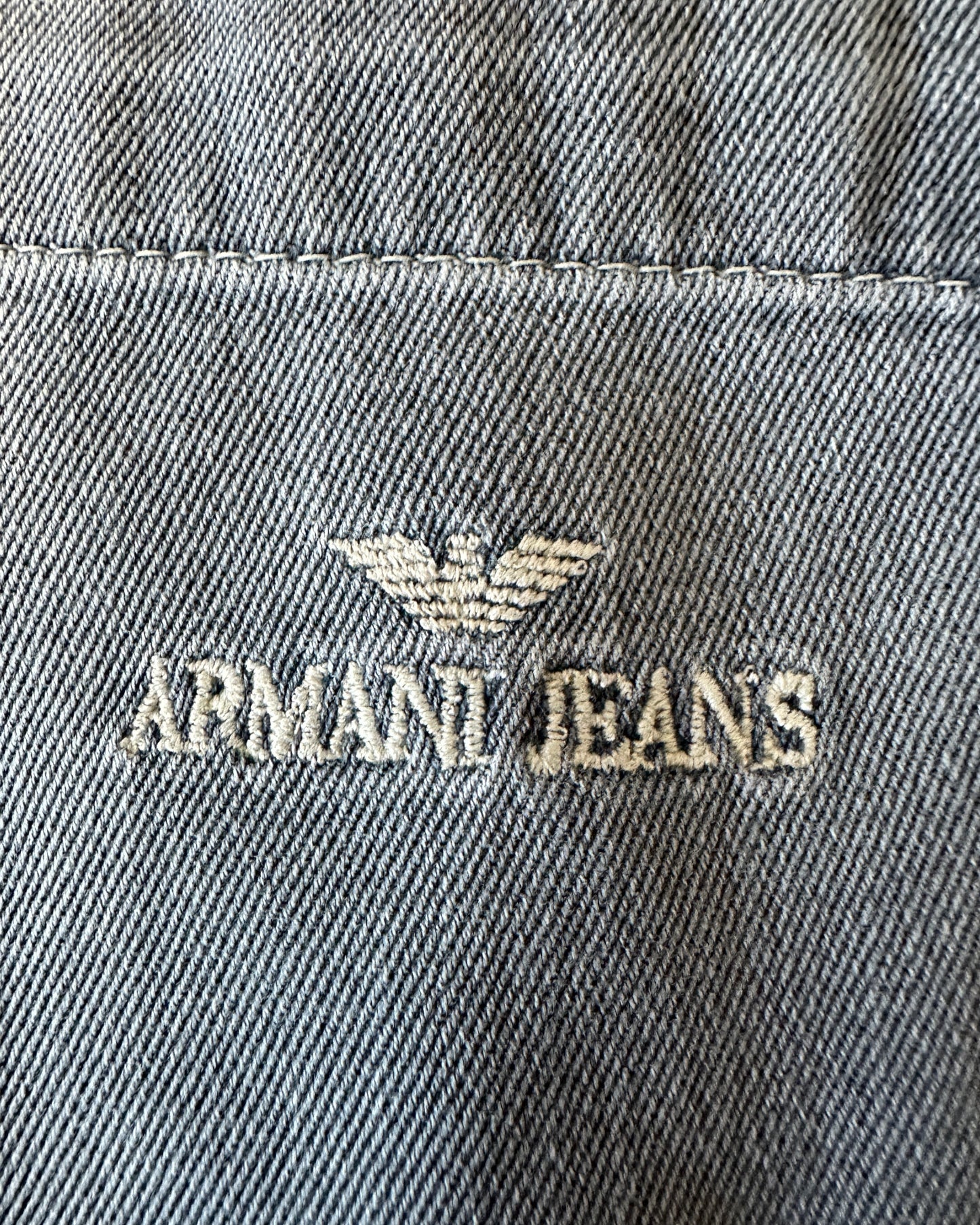 Armani Jeans Vintage 90s Cotton Overshirt -  XXL - Made in Italy