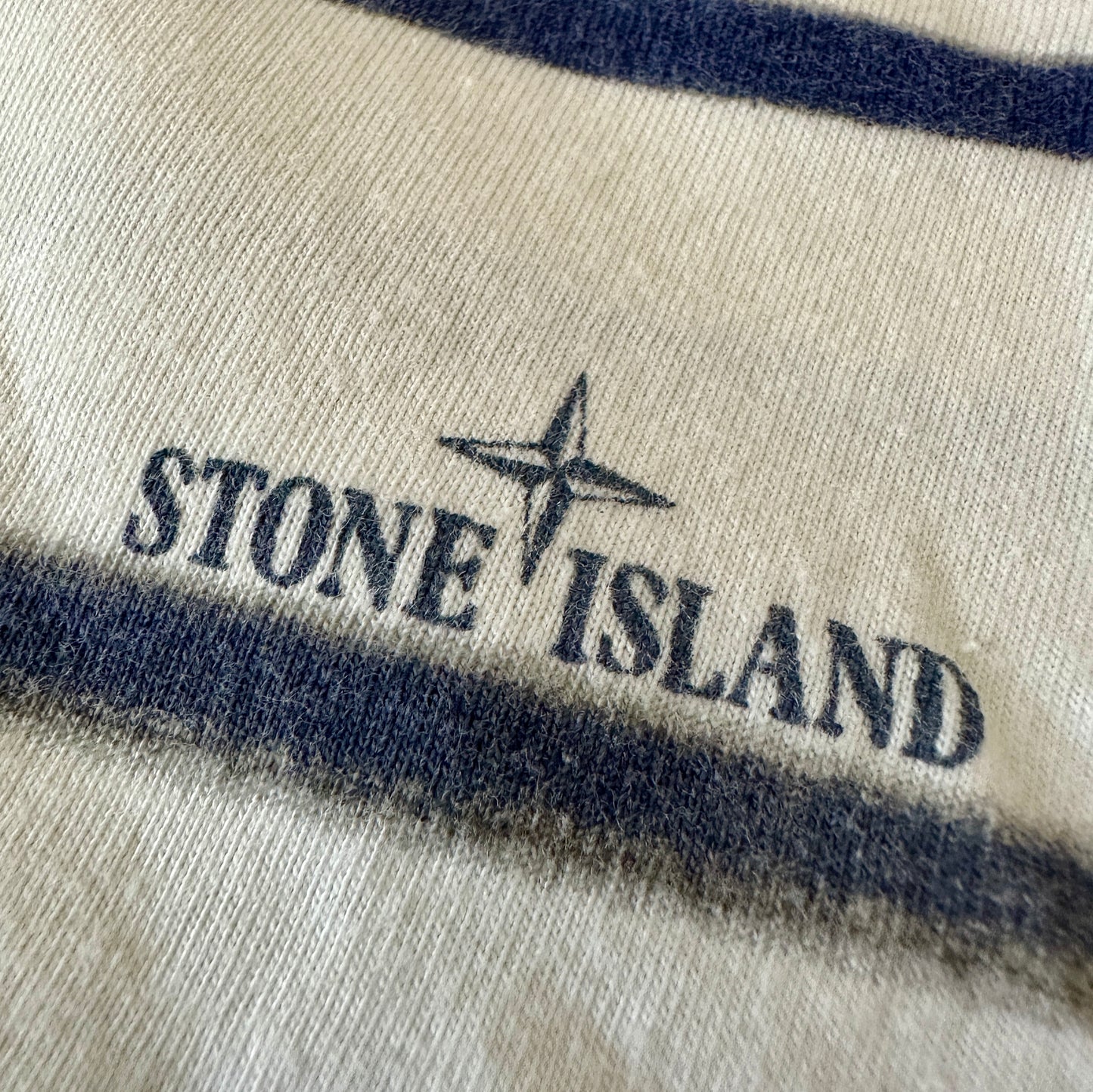 Stone Island 2010 Retro Stripe Polo Shirt- XXL