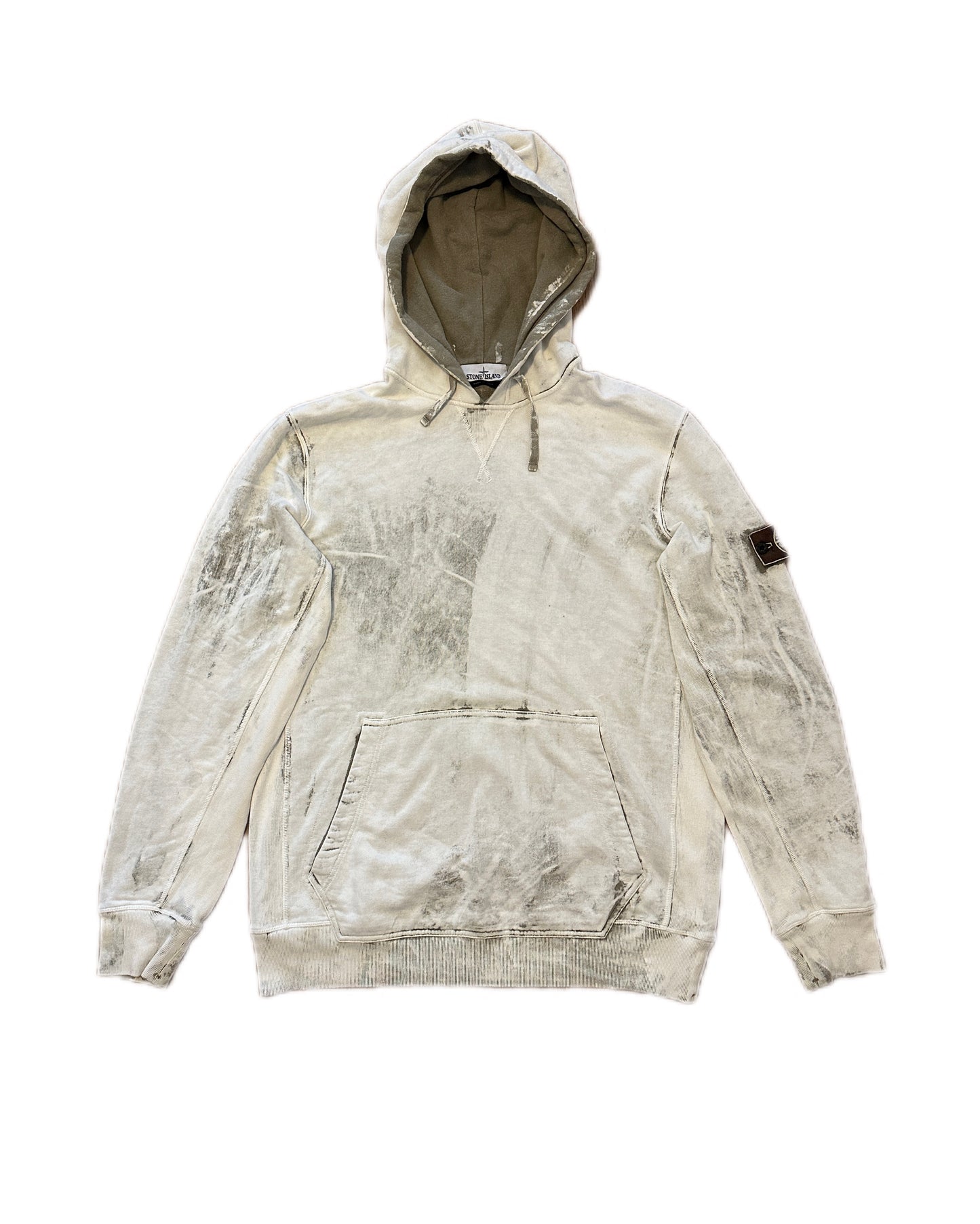 Stone Island 2017 Hand Corrosion Hooded Sweatshirt - XXL - Made in Italy