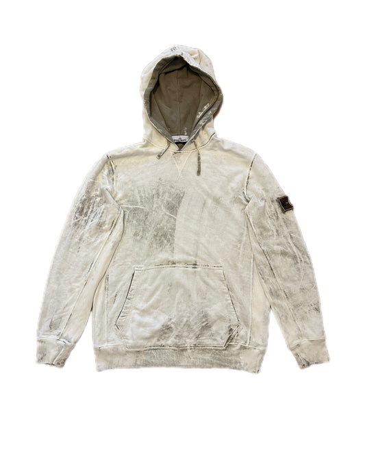Stone Island 2017 Hand Corrosion Hooded Sweatshirt - XXL - Made in Italy