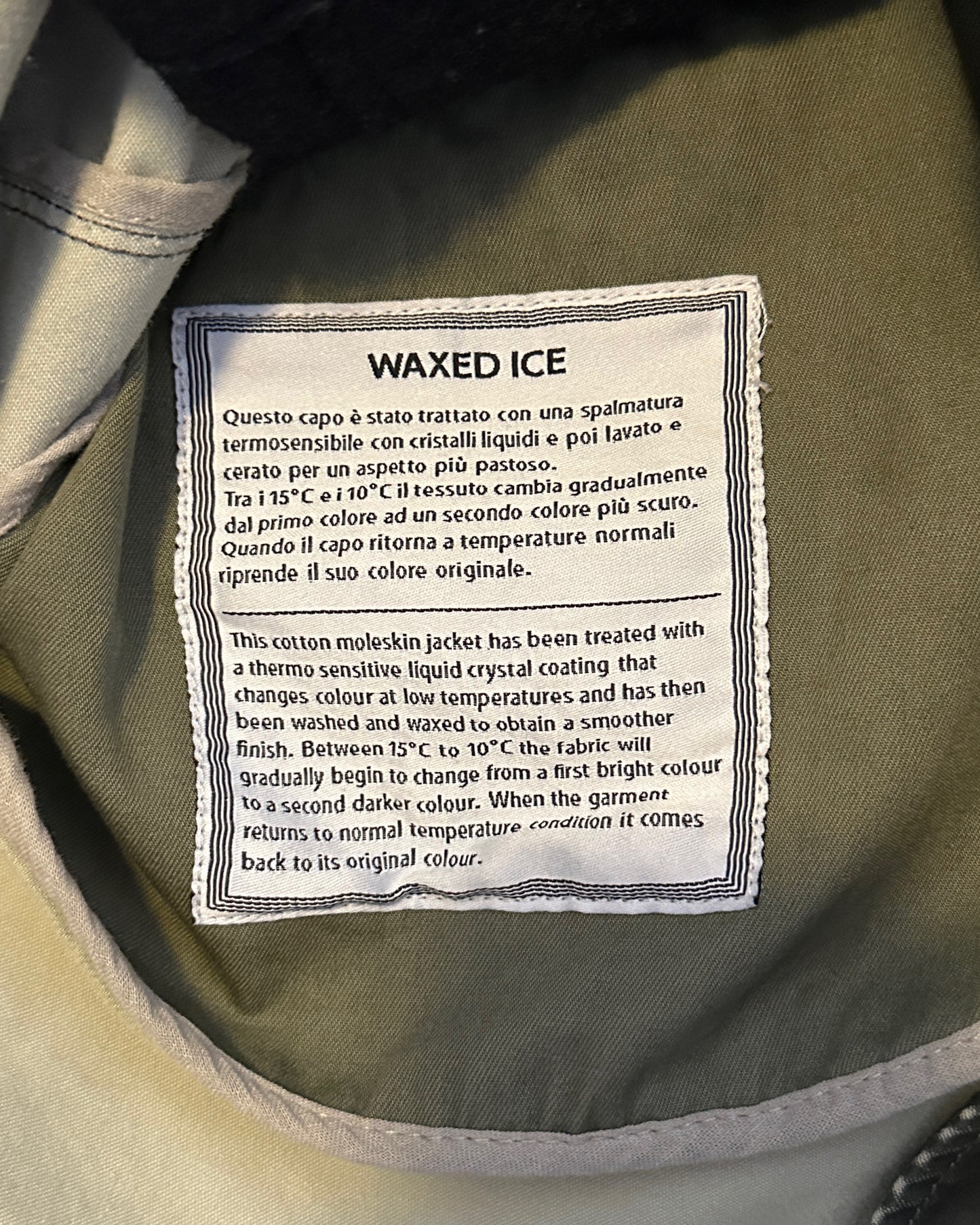 Stone Island 2009 Archivio Waxed Ice  Trenchcoat Jacket - M - Made in Italy