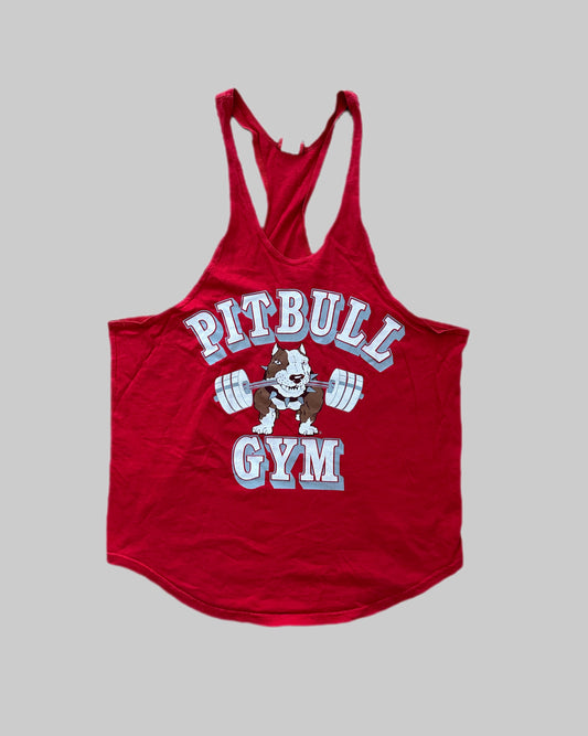 Pitbull Gym Vintage Stringer Workout Top - M - Made in USA