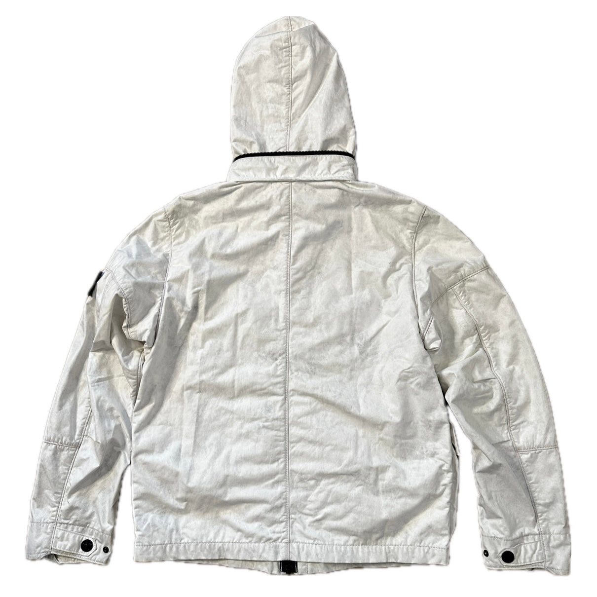 Stone island best sale reflective jacket silver