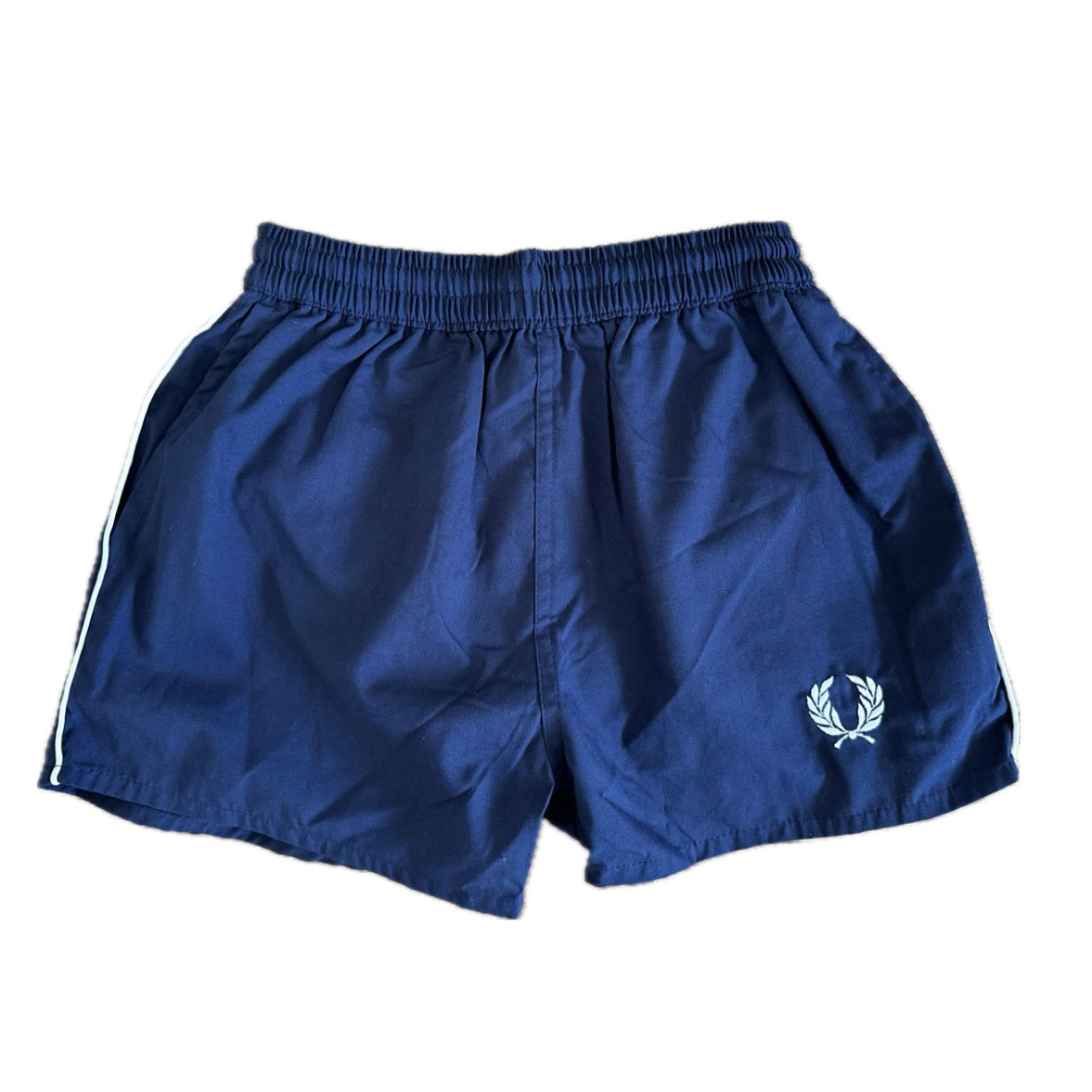 Fred Perry 80s Vintage Kids Navy Shorts - 2 /  XXS - Made in Spain