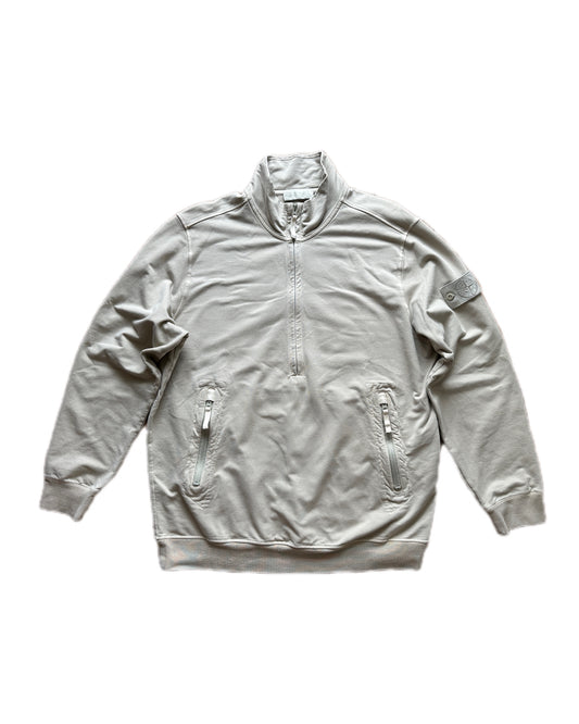 Stone Island Ghost Piece 2021 3/4 Zip Sweatshirt - XXL