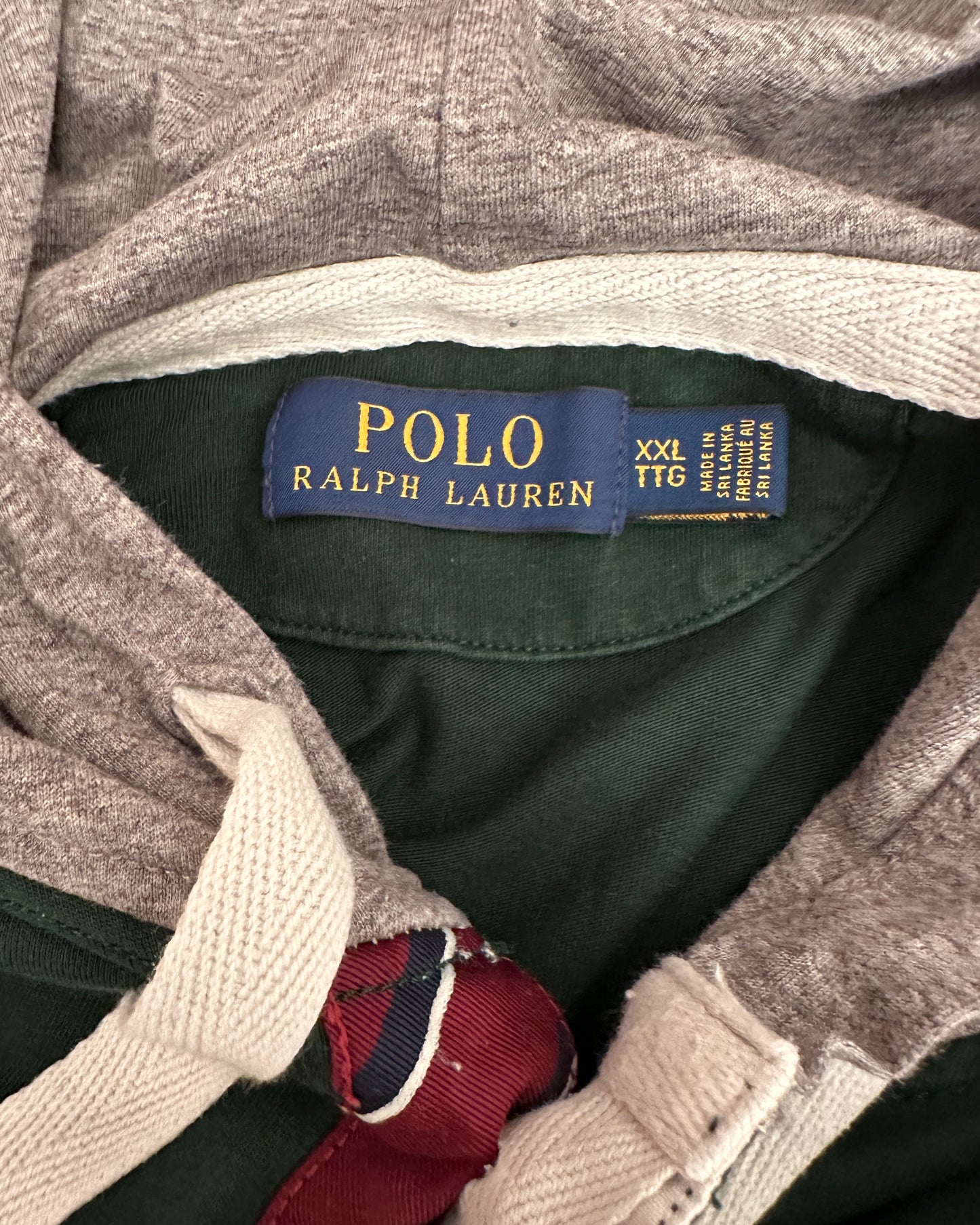 Polo Ralph Lauren 90s Retro Bleecker Cup Hooded Longsleeve Shirt - XXL