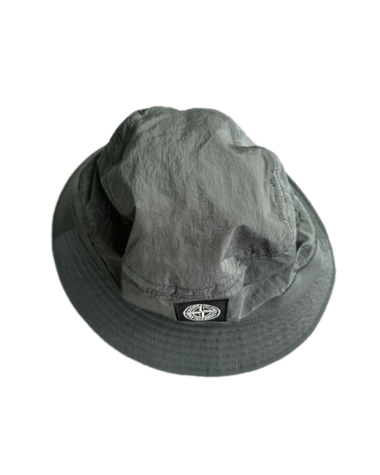 Stone Island 2024 Nylon Netal in Econyl Regenerated Nylon Bucket Hat - XL