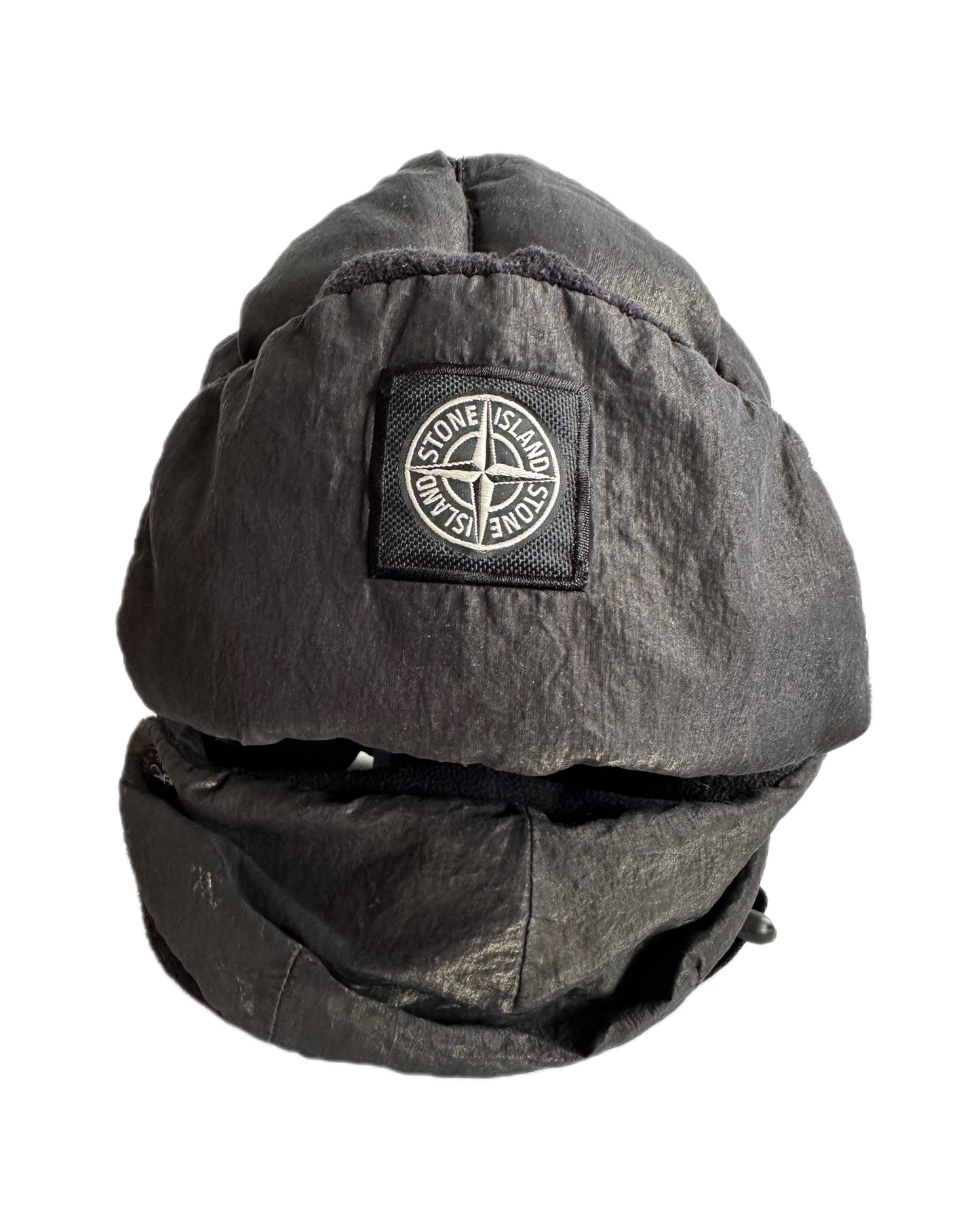 Stone Island 2018 Cotton Metal Reflective Trapper Hat - L