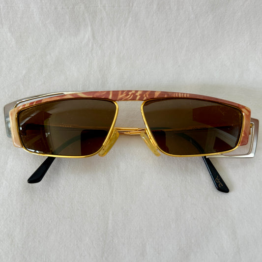 90s Vintage Asymmetric Womens Sunglasses