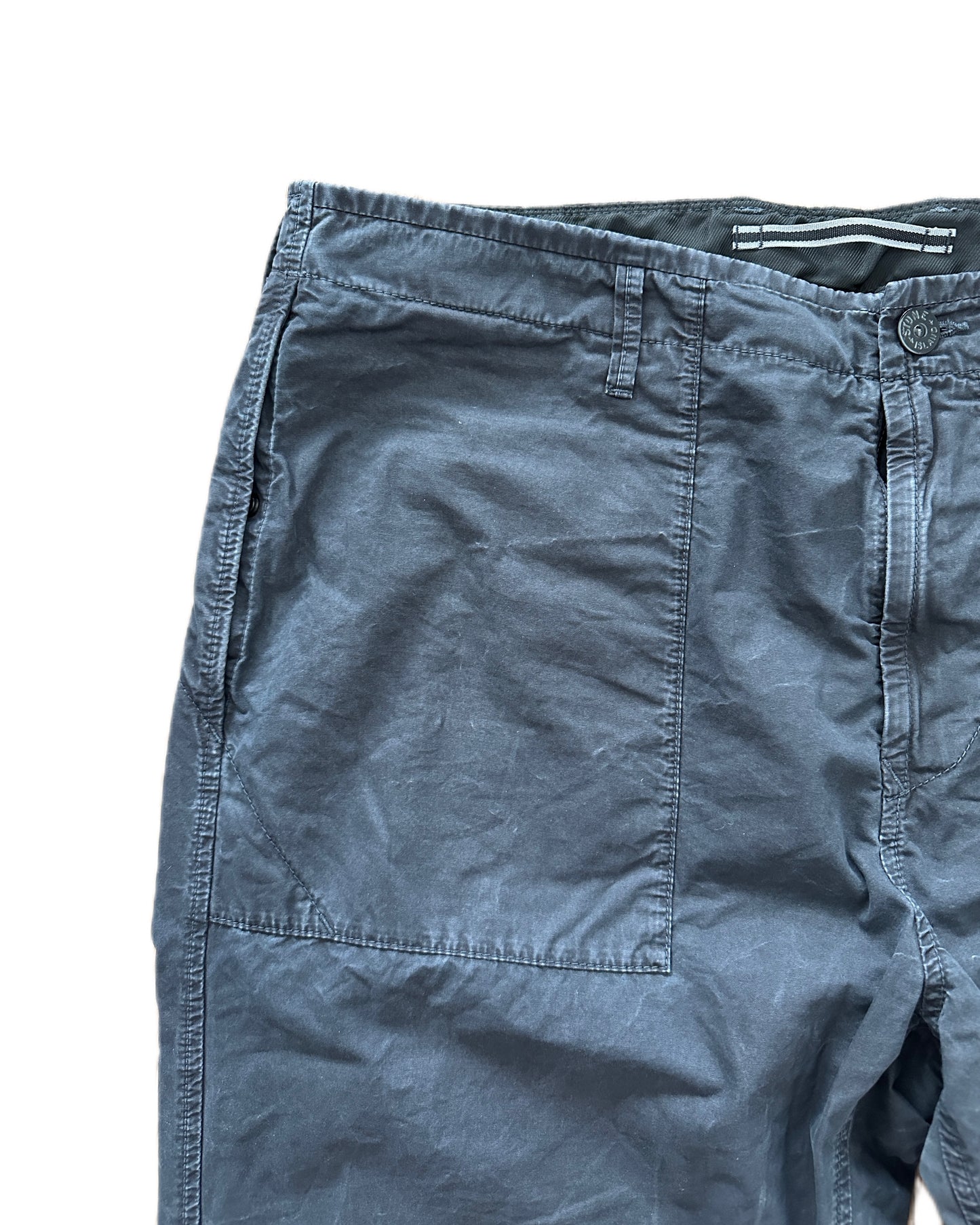 Stone Island 2024 Old Treatment Cotton Trousers - 38