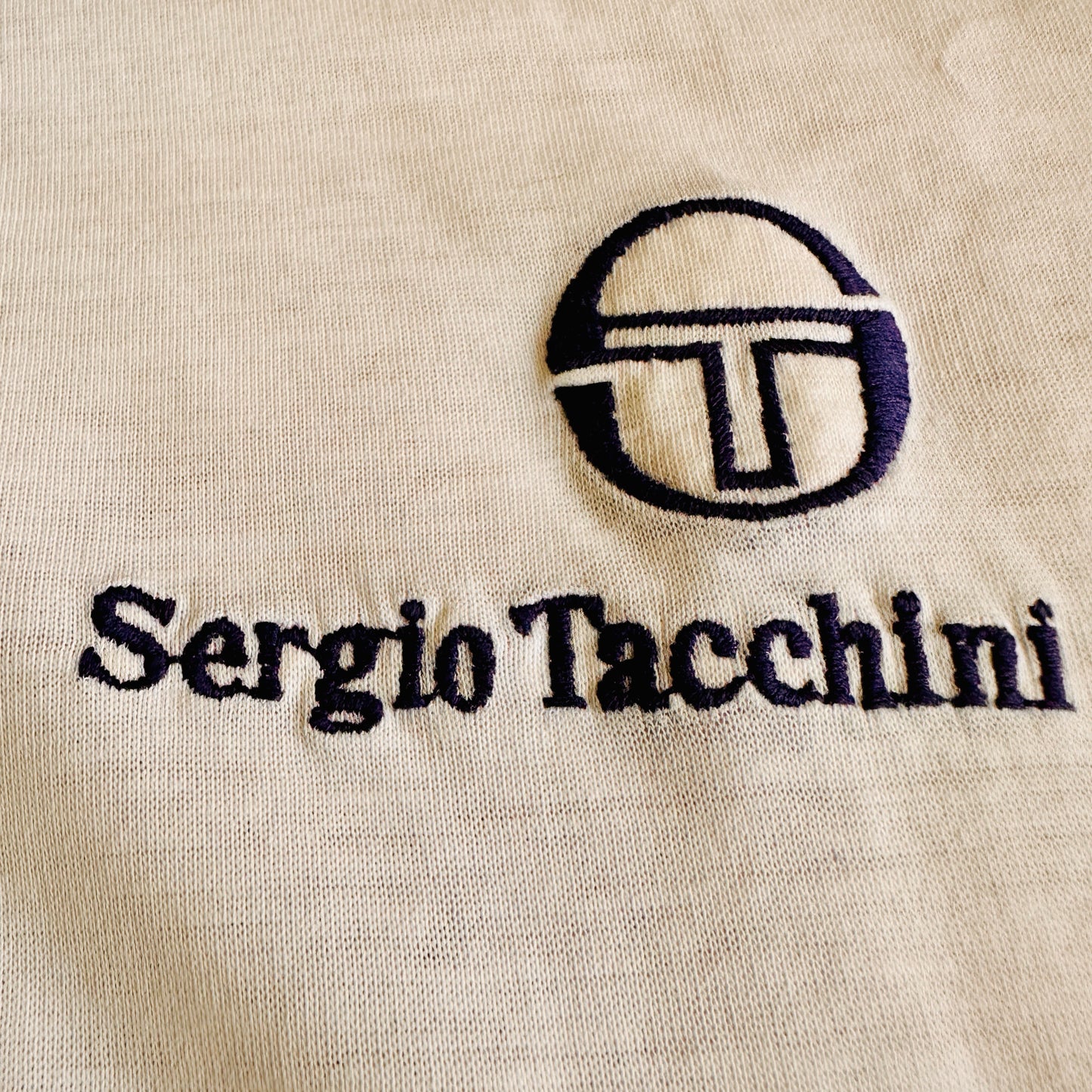 Sergio Tacchini 80s Mats Wilander Tennis Polo Shirt - VI / L