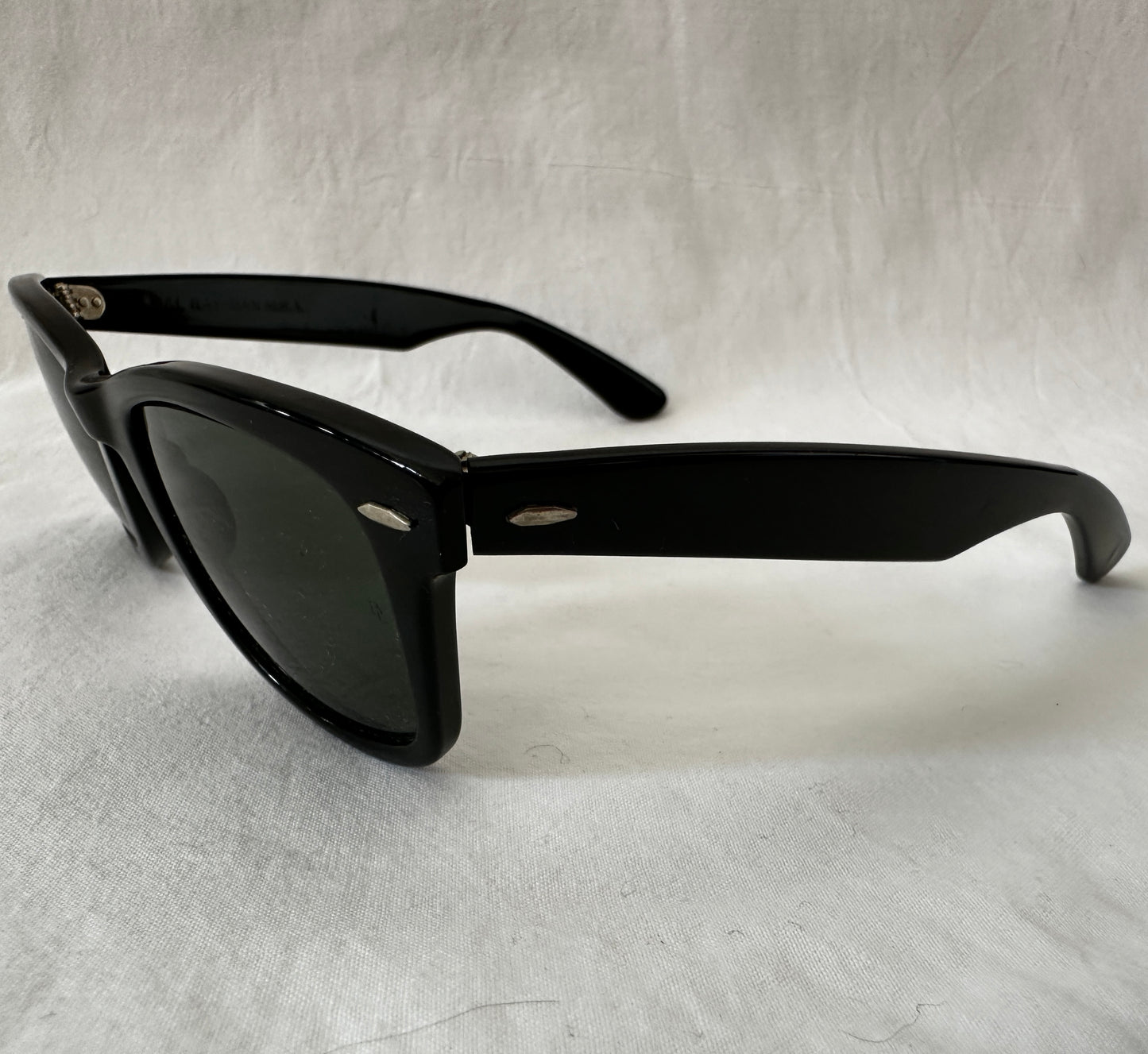 Ray Ban Wayfarer 5024 B&L Black Vintage 80s Sunglasses - Large - Made in USA