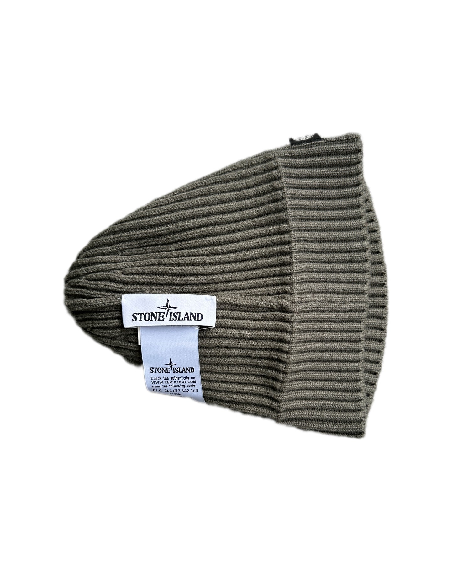 Stone Island 2013 Grey Cotton Beanie - Onesize - Made in Italy