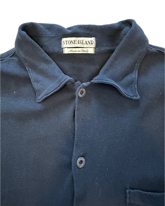 Stone Island 1995 Vintage Soft Moleskine Cotton Shirt - XXL - Made in Italy
