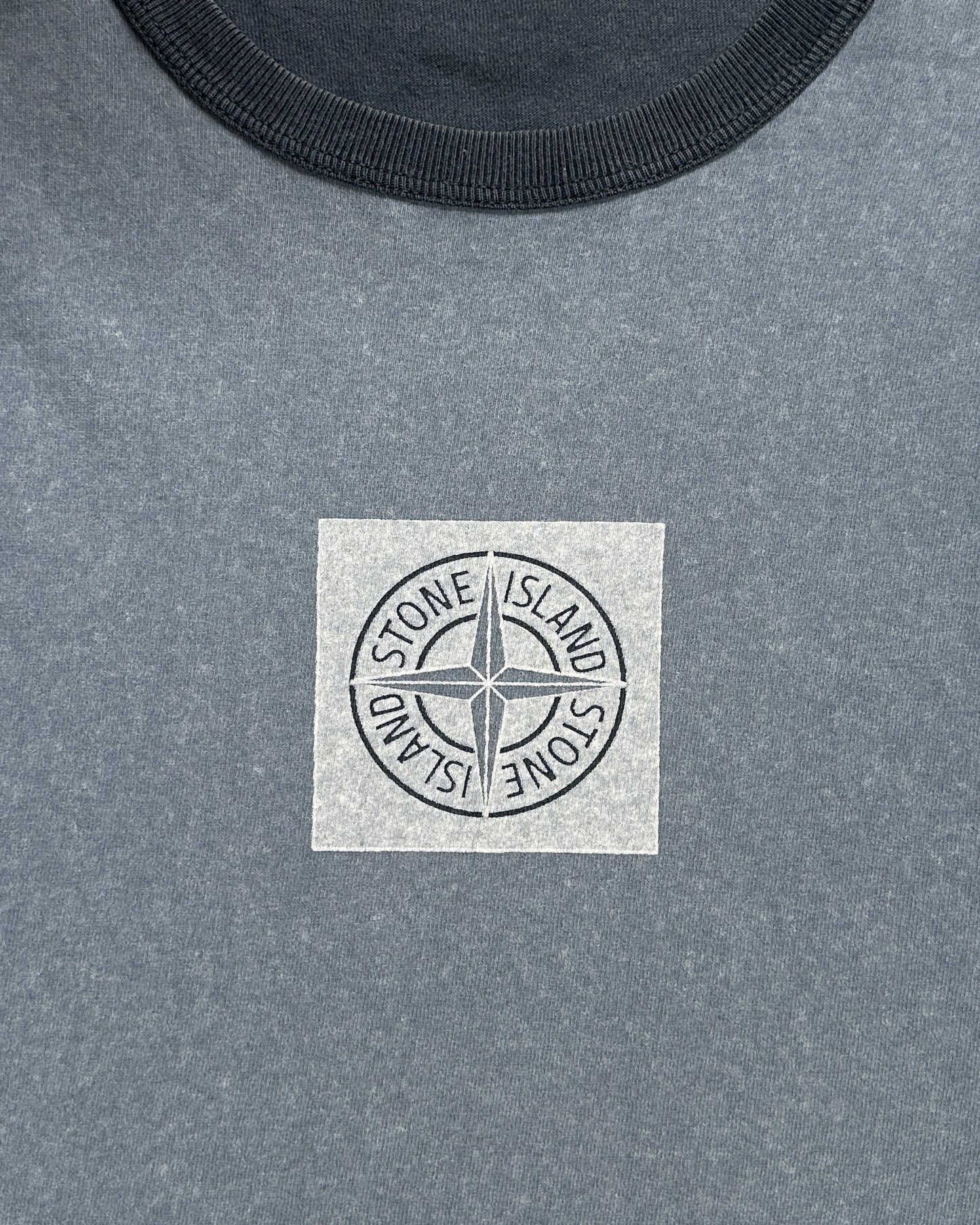 Stone Island 2019 Jersey Placcato Box Logo Longsleeve T-Shirt - M