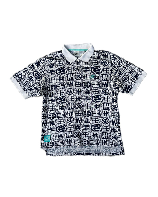 Nike Challenge Court 1993 Allover Print Polo Shirt - M