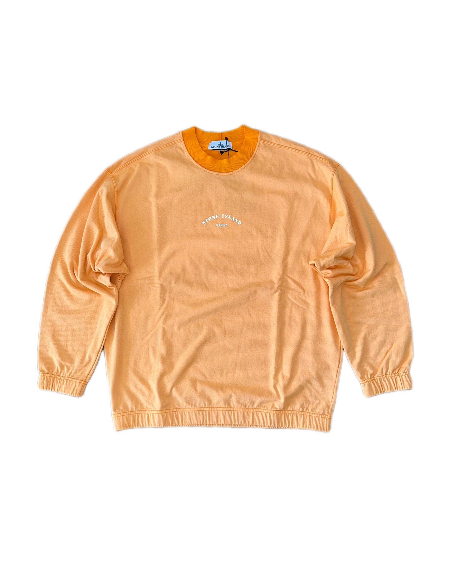 Stone Island Marina 2023 Terry Fleece Reflective Logo Sweatshirt - XL - Made in Italy 