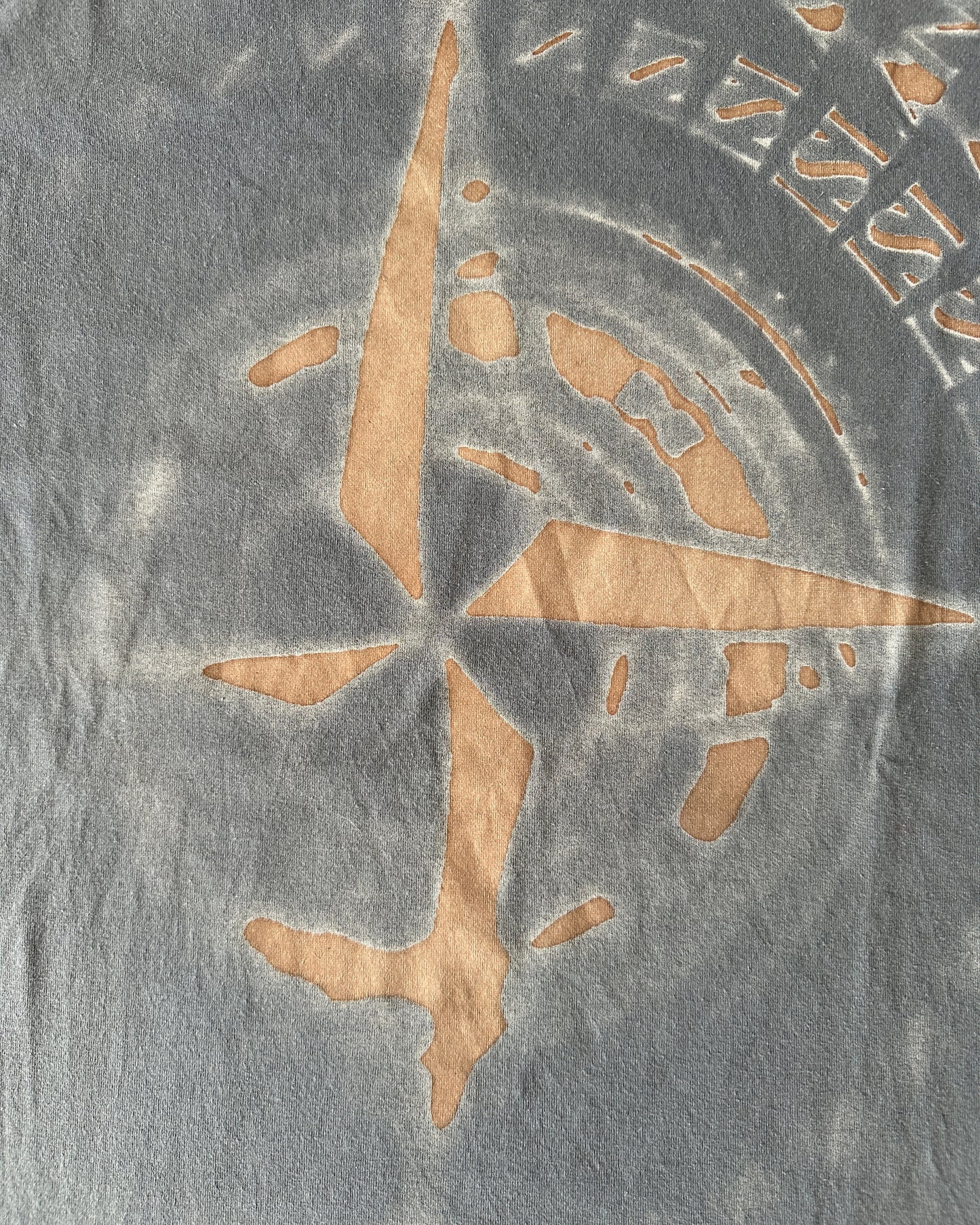 Stone Island 2019 Distressed Logo Allover Print Shirt - M