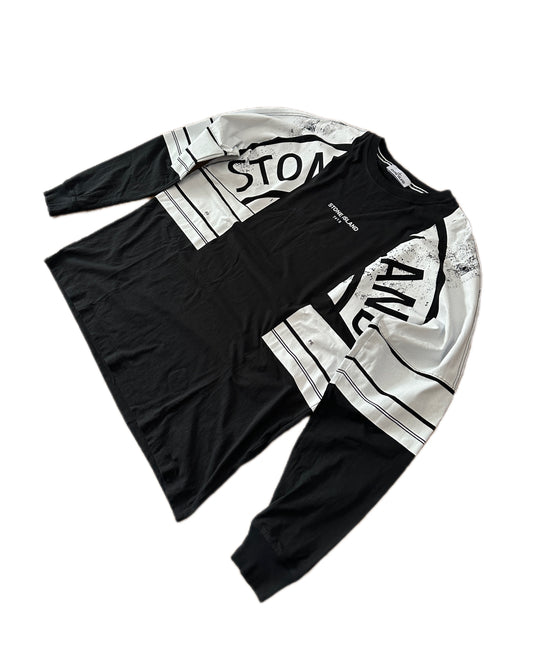 Stone Island 2022 Mosaic Print Longsleeve Shirt - XXL