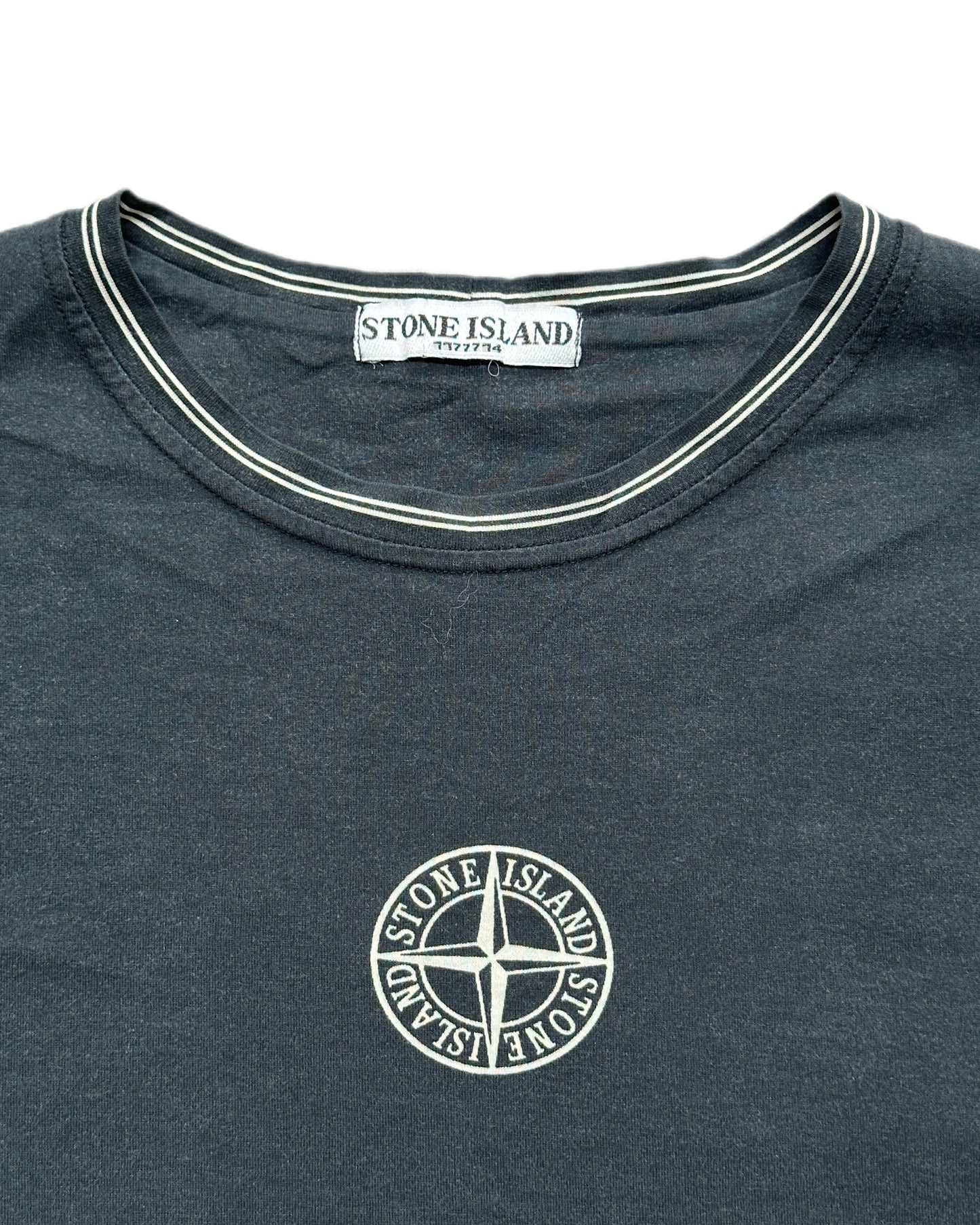 Stone Island 2008 Navy Vintage Logo T-Shirt - M