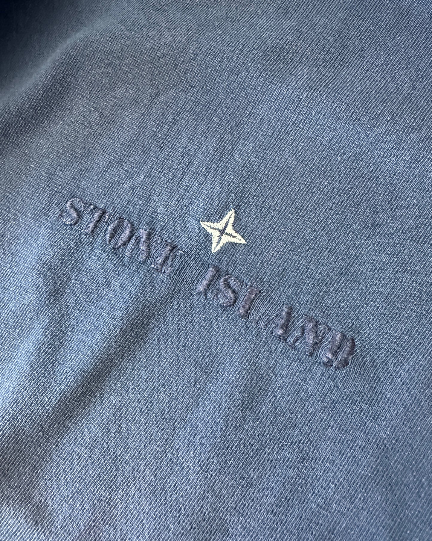 Stone Island 1987 Vintage Navy Cotton T-Shirt - XXL - Made in Italy