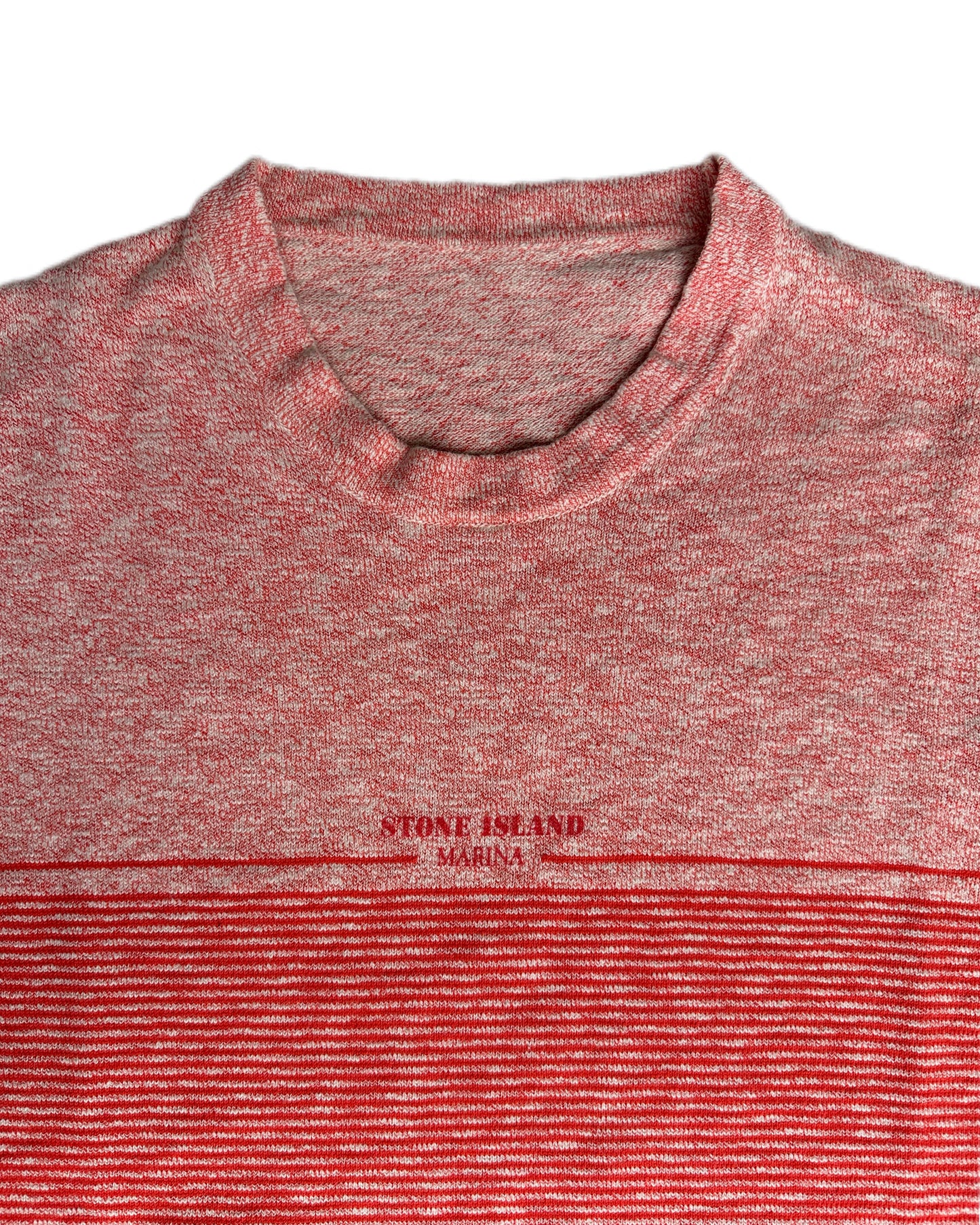Stone Island Marina 2017  Coral Cotton Knit T-Shirt - M