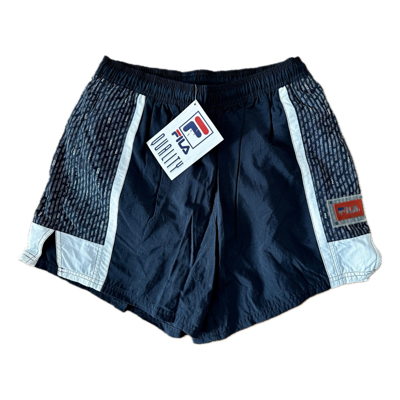 Fila Vintage 1992 Shorts Black & White - 50 / M - Made in Italy